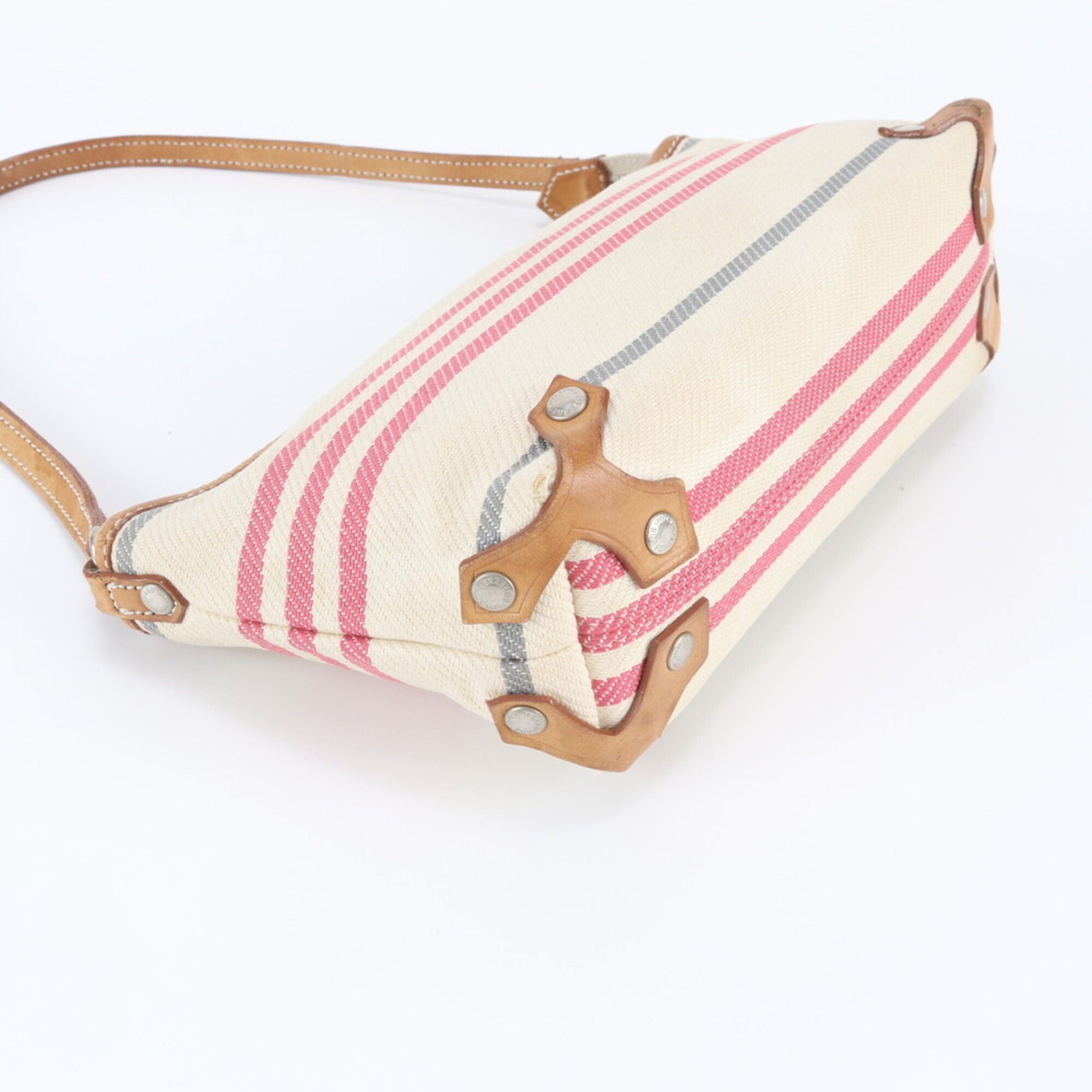 Leather Canvas Handbag Shoulder Bag Tote Bag (Pre-Owned) - Burberry - Modalova