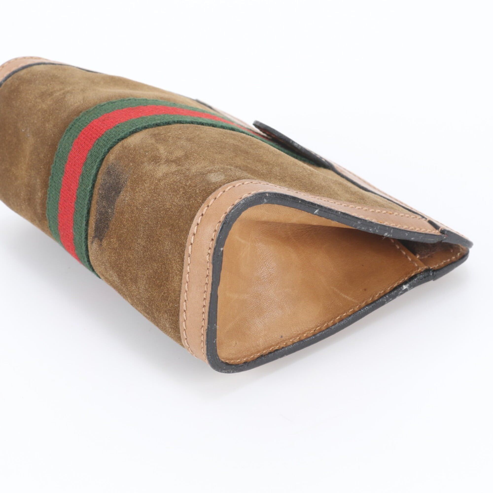 Leather Clutch Bag Pouch (Pre-Owned) - Gucci - Modalova