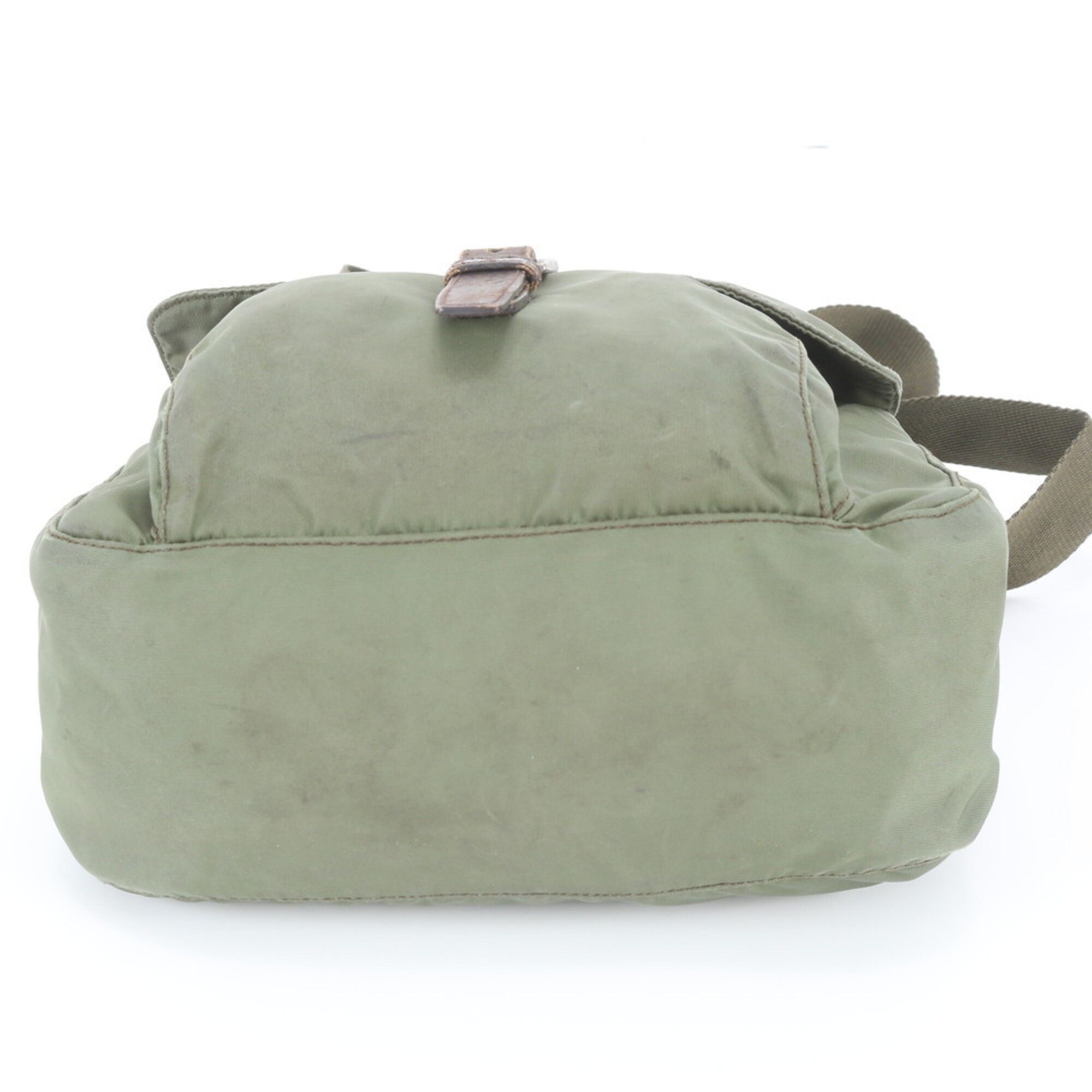 Leather Nylon Messenger Bag Shoulder Bag (Pre-Owned) - Prada - Modalova