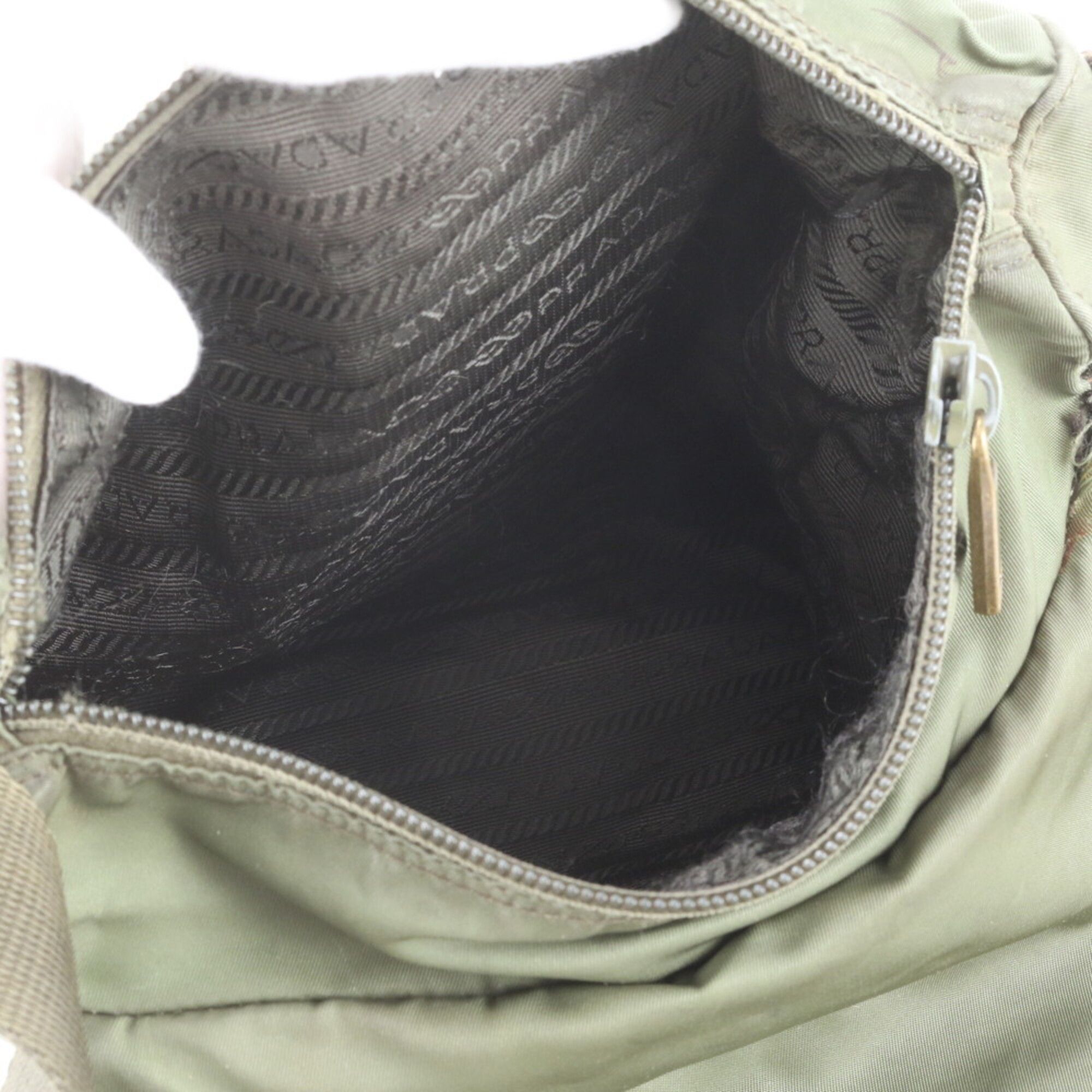 Leather Nylon Messenger Bag Shoulder Bag (Pre-Owned) - Prada - Modalova