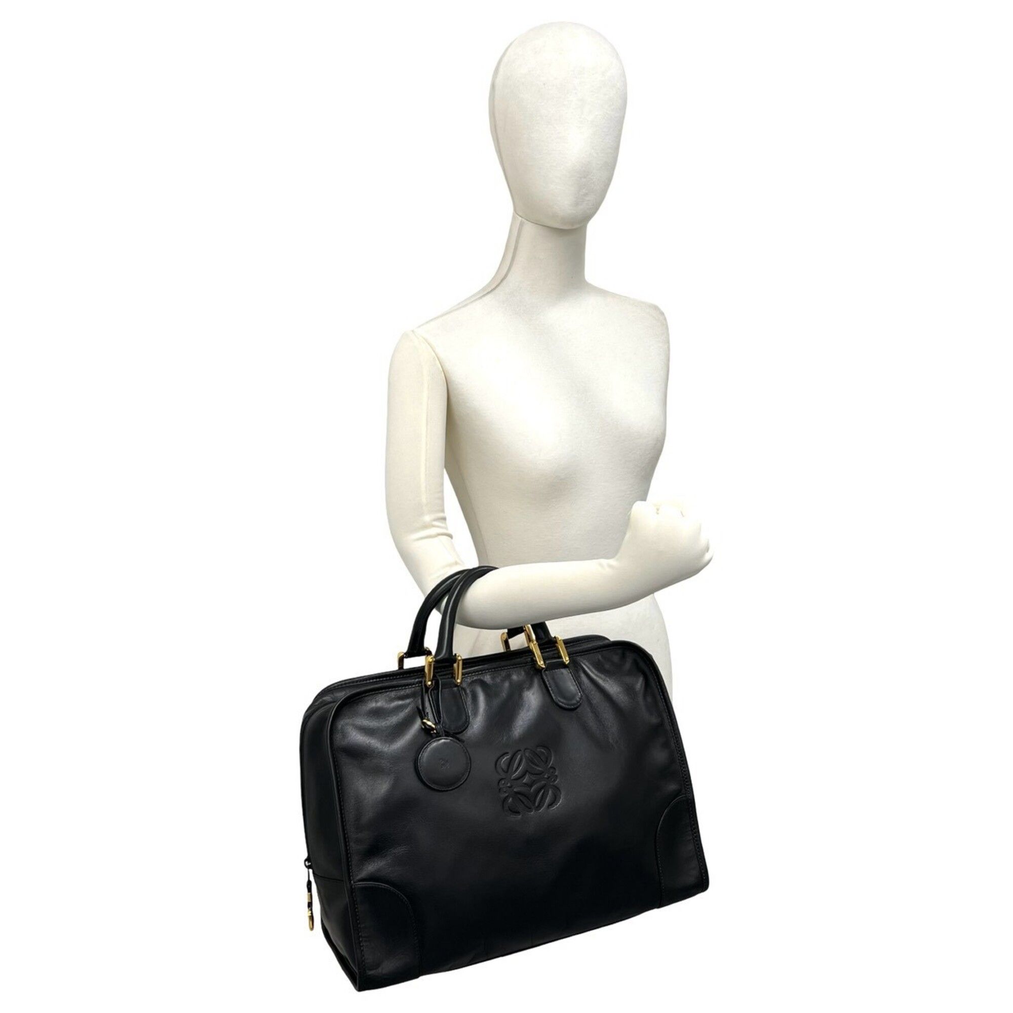 Leather Boston Bag Handbag (Pre-Owned) - Loewe - Modalova