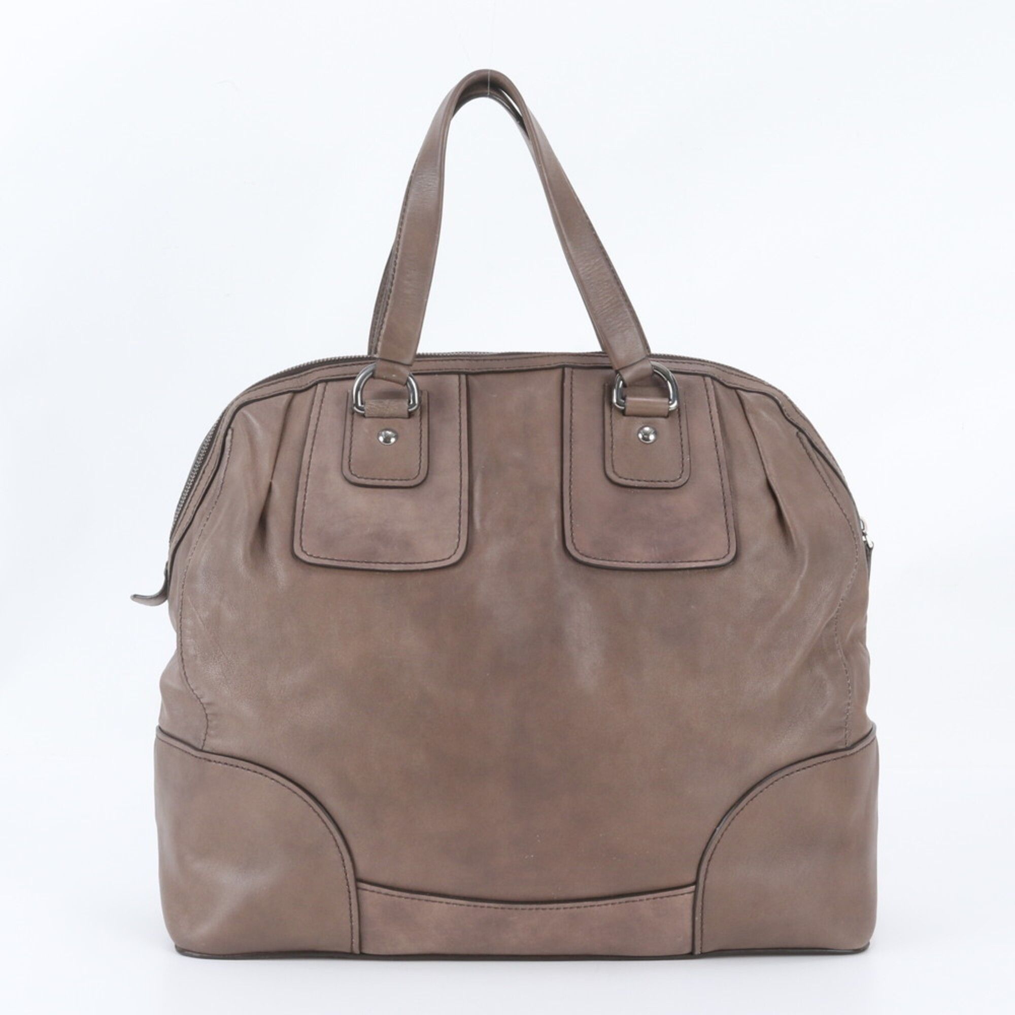 Leather Boston Bag (Pre-Owned) - Miu Miu - Modalova