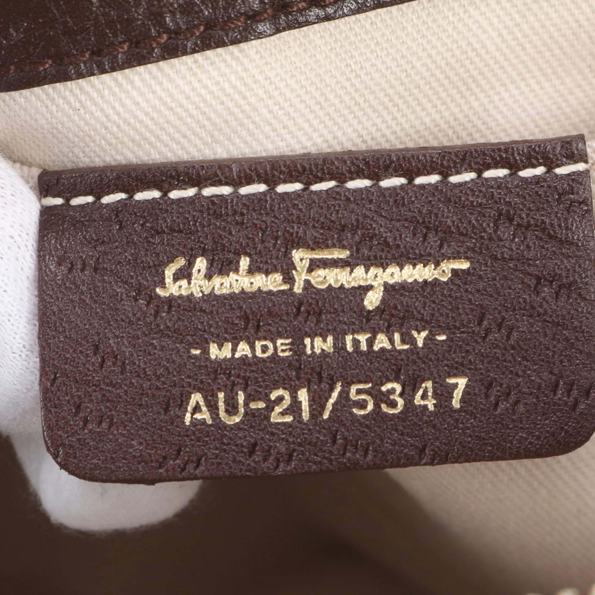 Leather Canvas Shoulder Bag Tote Bag (Pre-Owned) - Salvatore Ferragamo - Modalova