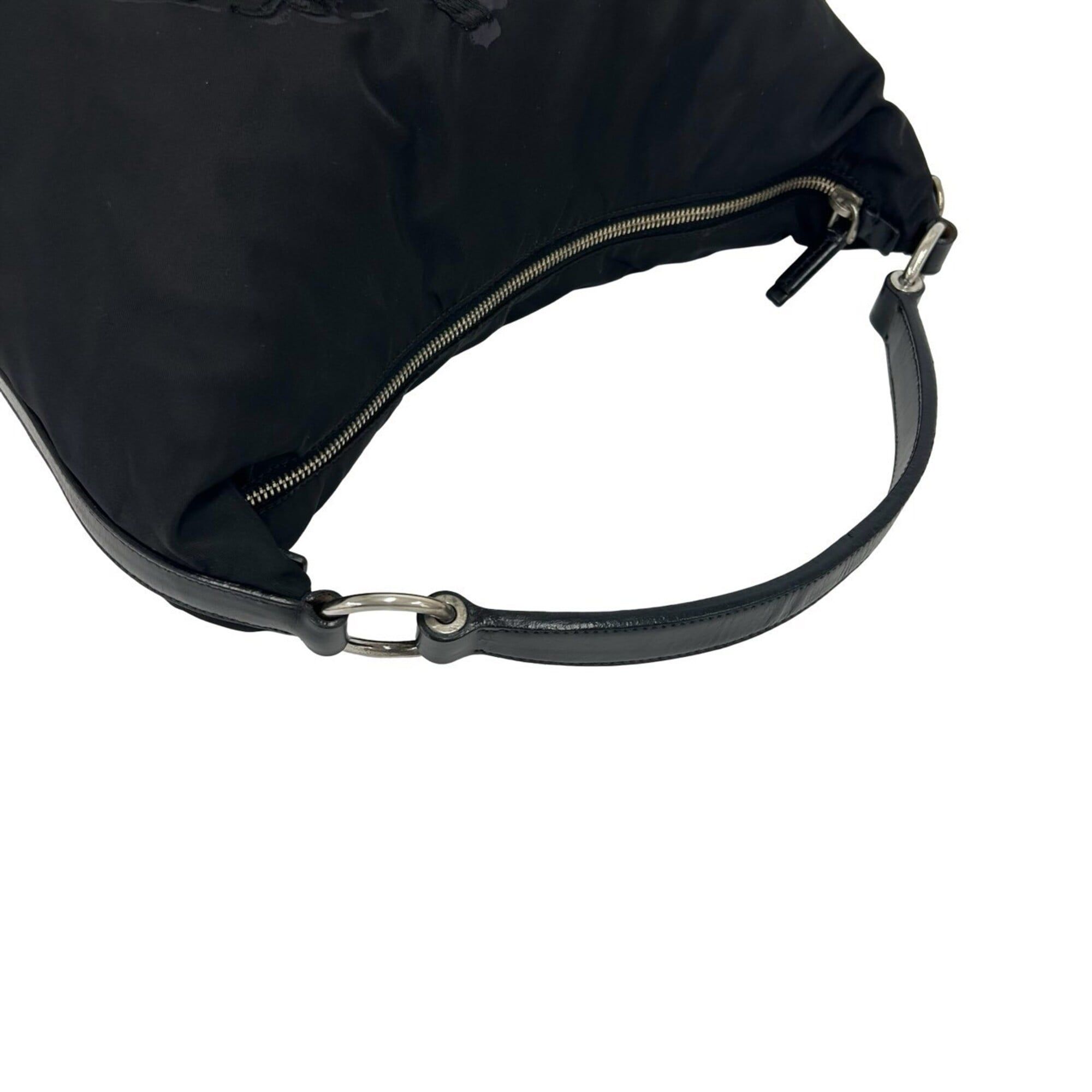 Nylon Leather Shoulder Bag Tote Bag (Pre-Owned) - Prada - Modalova