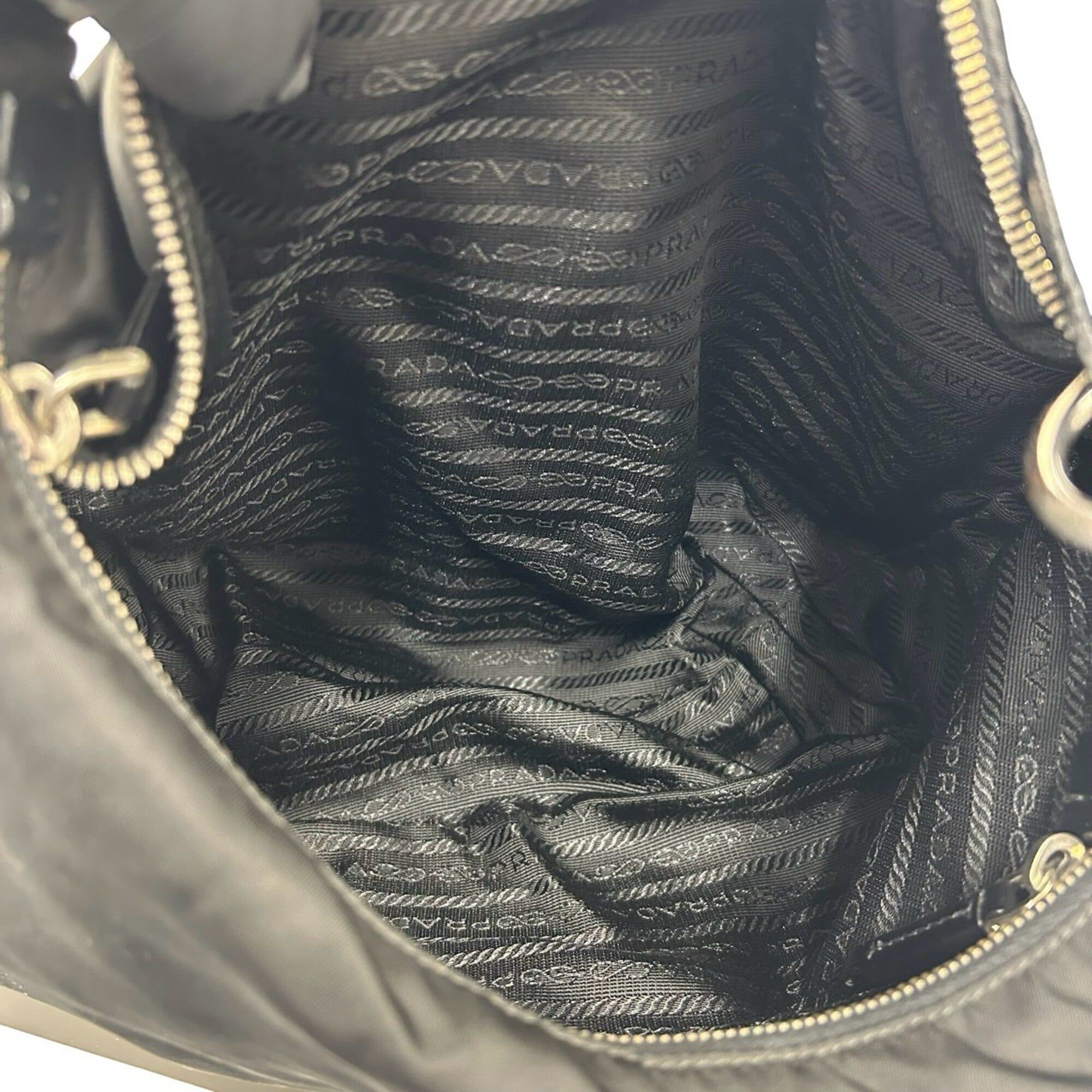 Nylon Leather Shoulder Bag Tote Bag (Pre-Owned) - Prada - Modalova