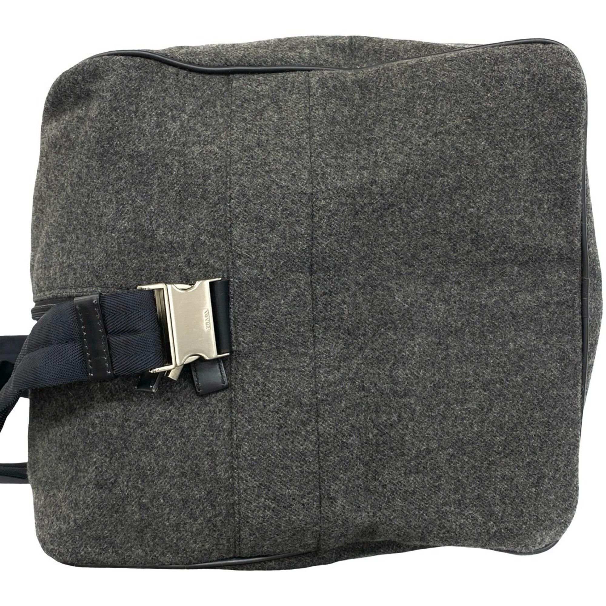 Wool Nylon Boston Bag Shoulder Bag (Pre-Owned) - Prada - Modalova