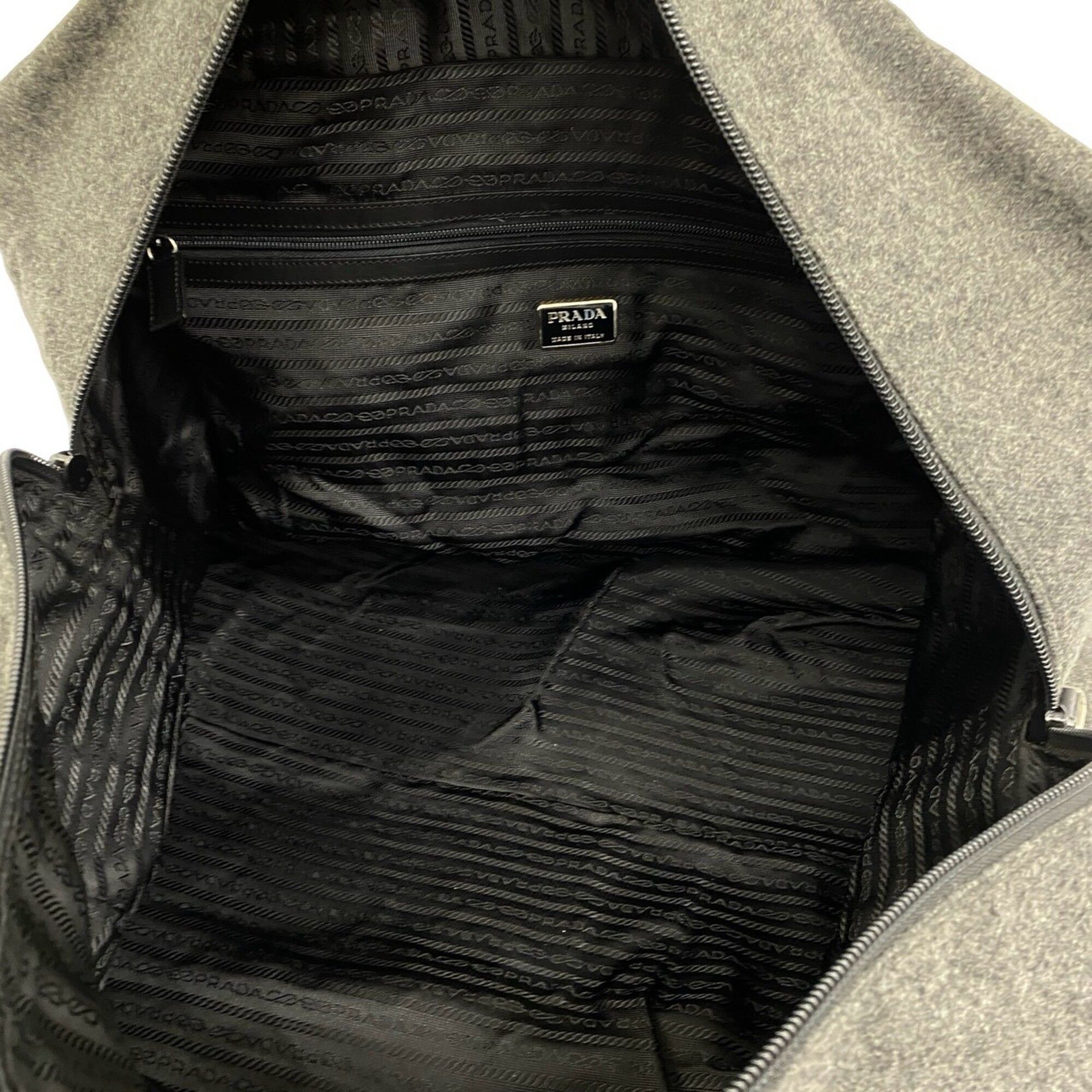Wool Nylon Boston Bag Shoulder Bag (Pre-Owned) - Prada - Modalova