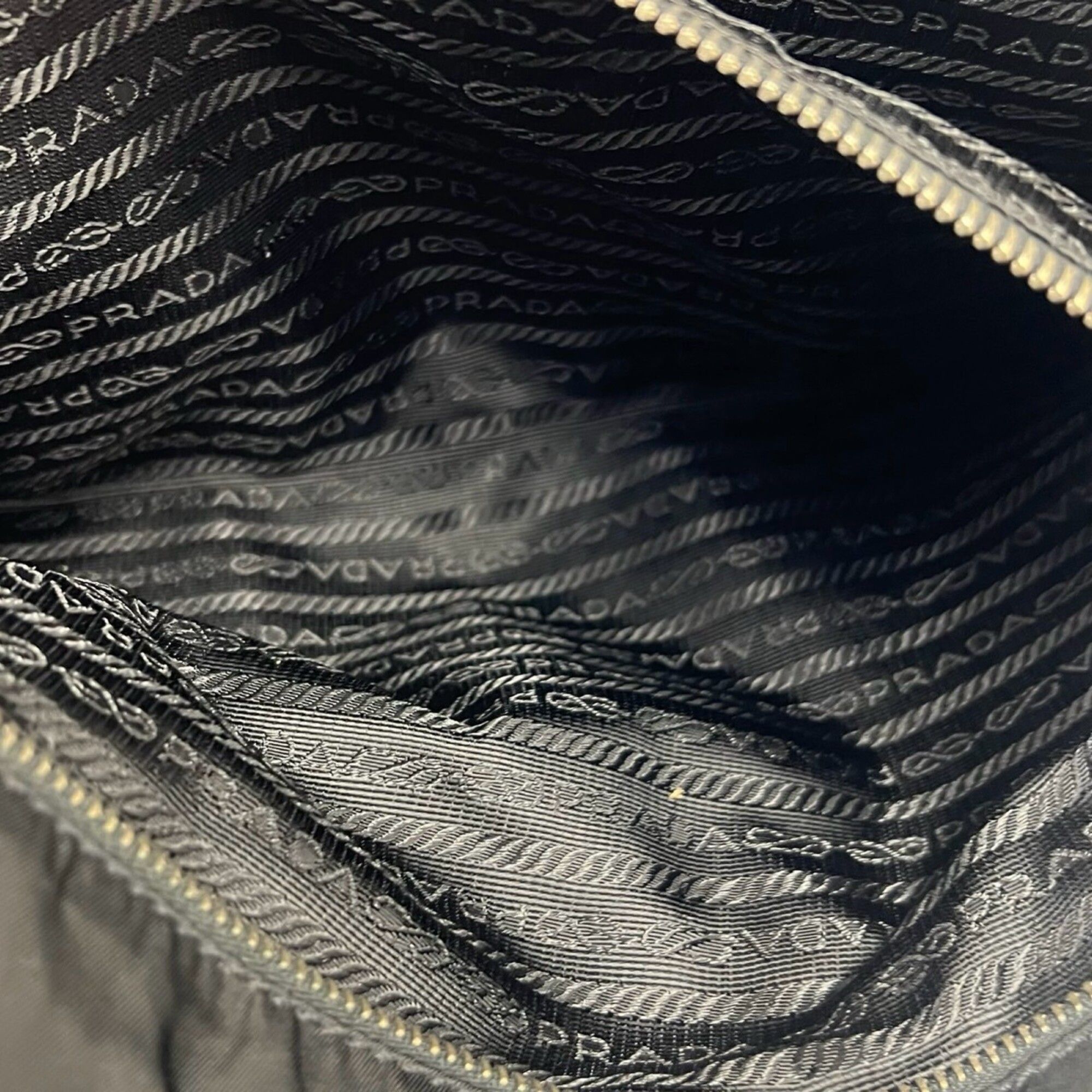 Nylon Leather Shoulder Bag Tote Bag (Pre-Owned) - Prada - Modalova