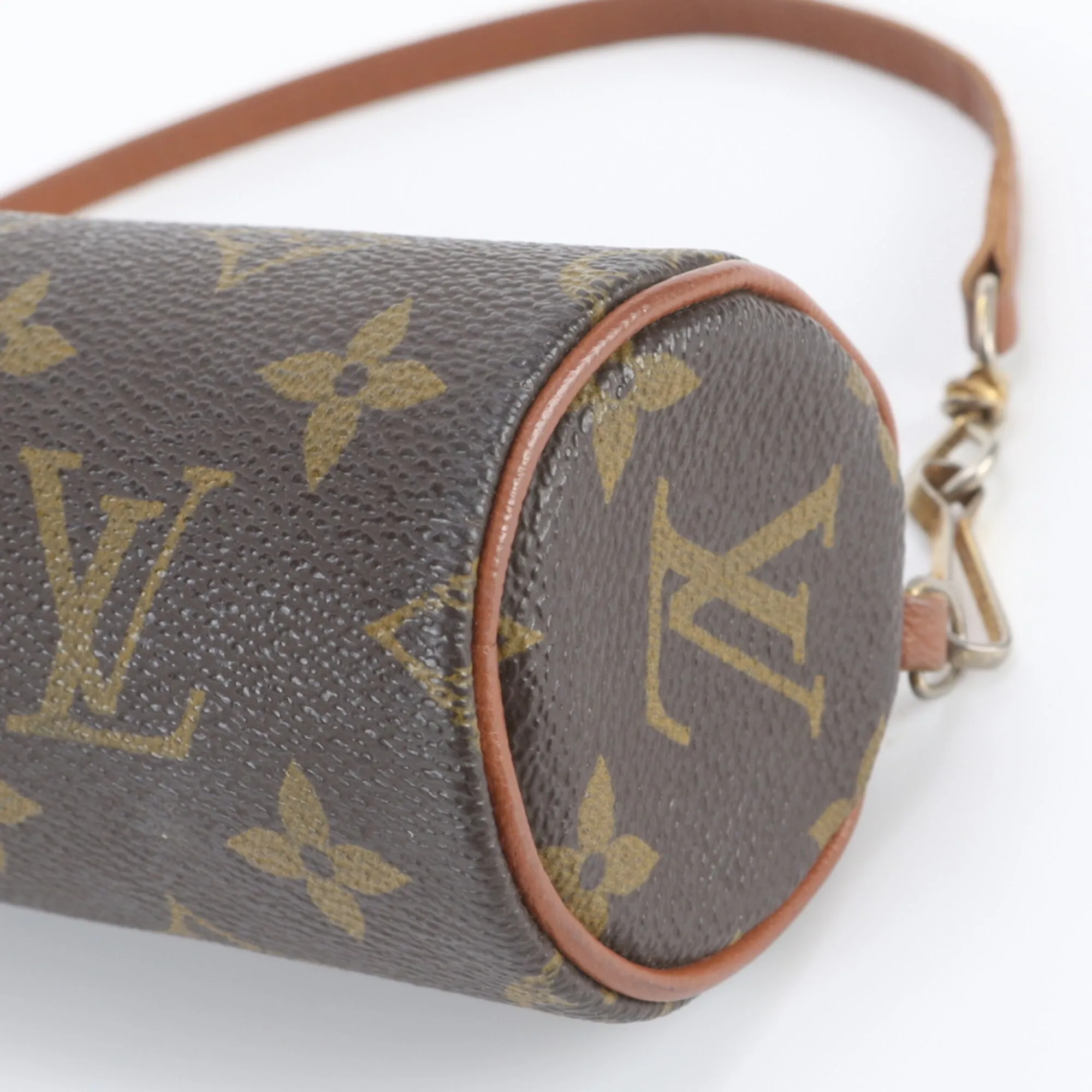 Leather Coated Canvas Handbag Pouch (Pre-Owned) - Louis Vuitton - Modalova
