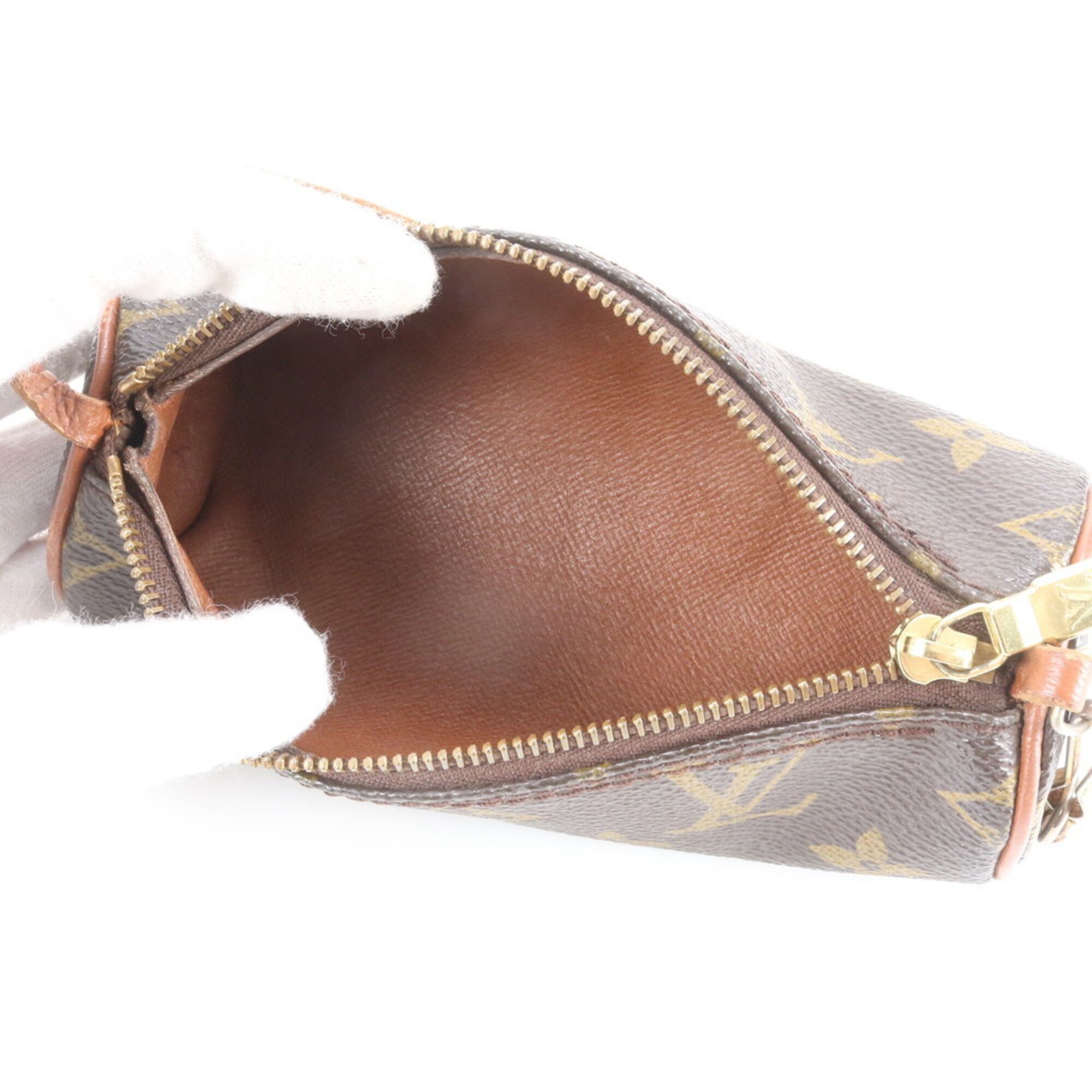 Leather Coated Canvas Handbag Pouch (Pre-Owned) - Louis Vuitton - Modalova