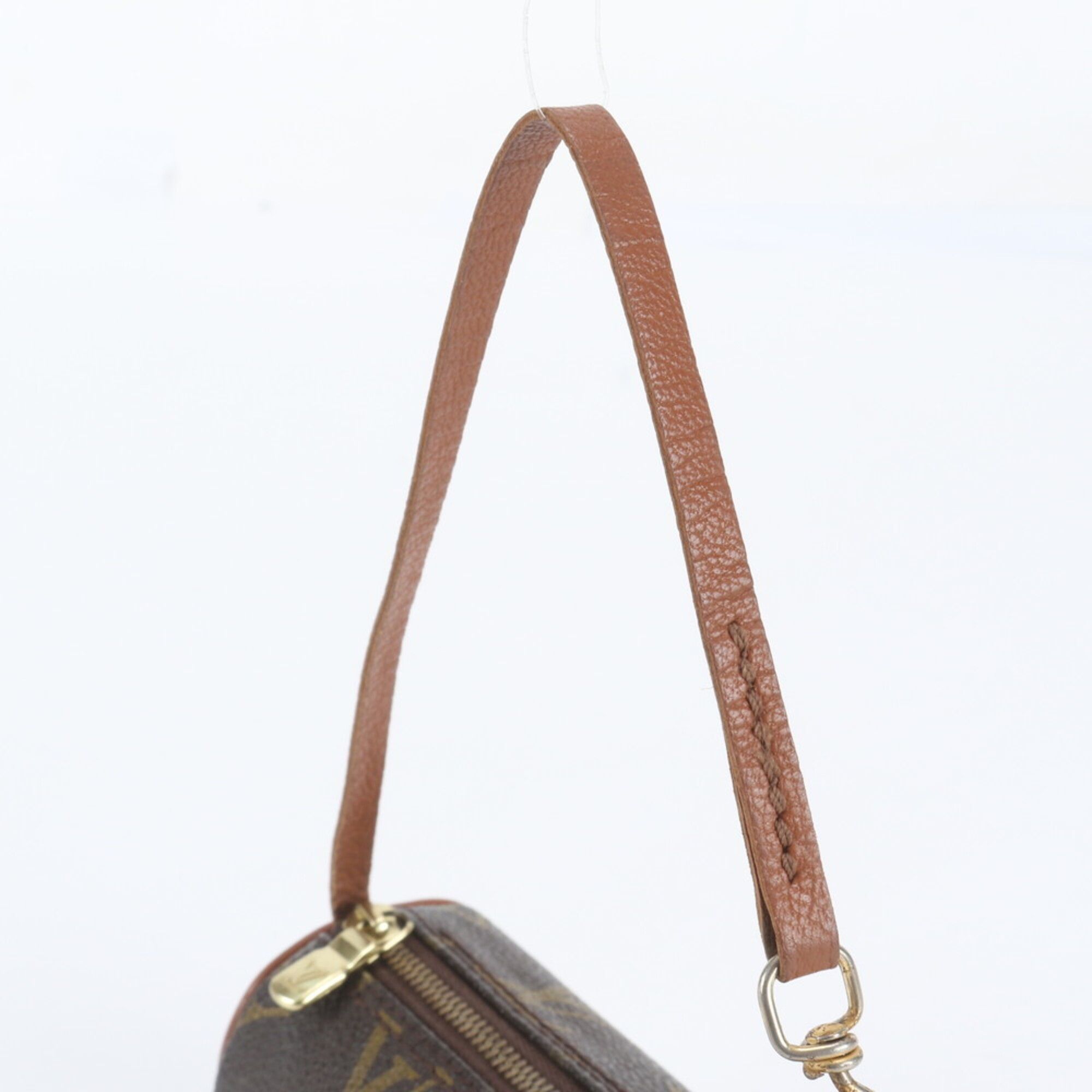 Leather Coated Canvas Handbag Pouch (Pre-Owned) - Louis Vuitton - Modalova