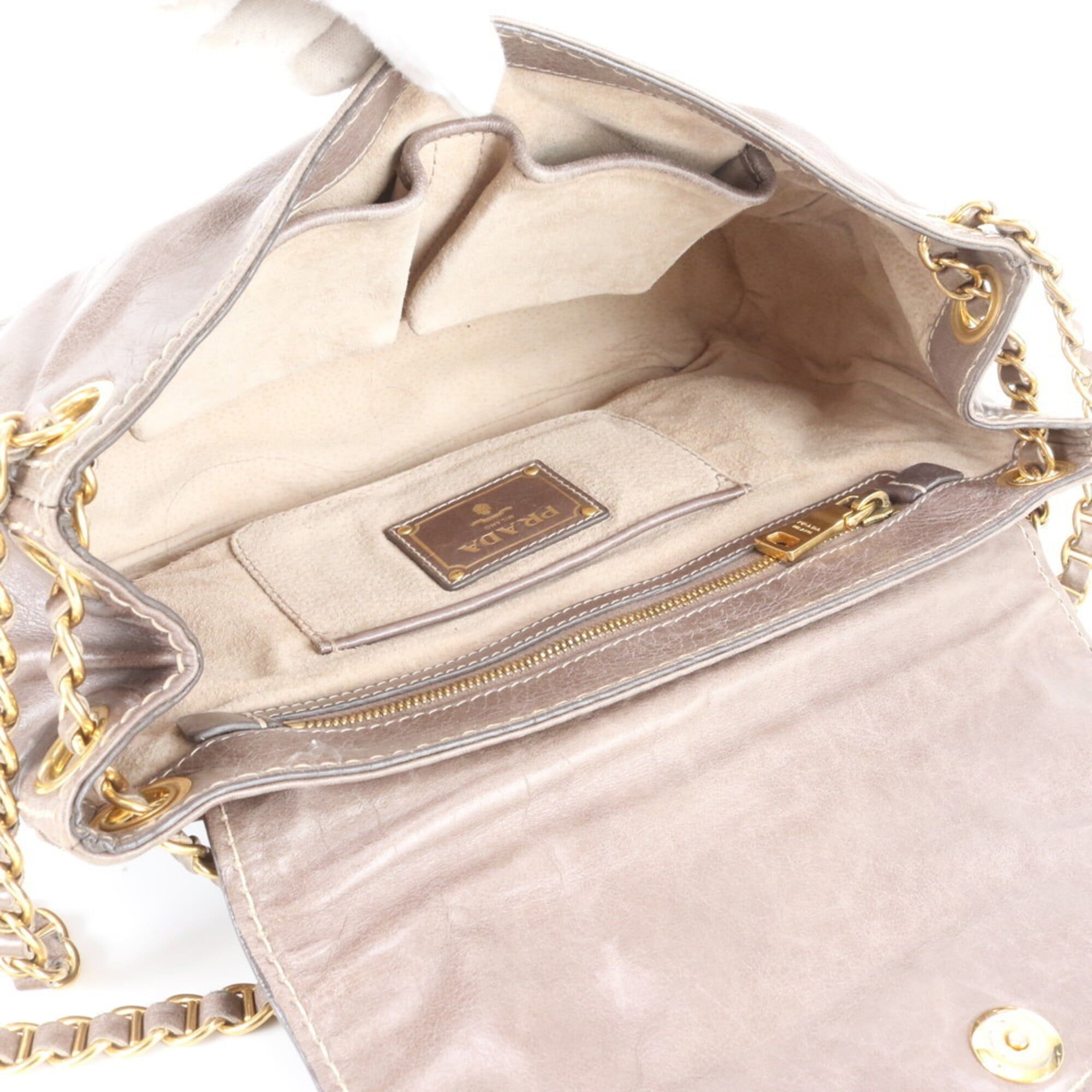 Leather Shoulder Bag (Pre-Owned) - Prada - Modalova