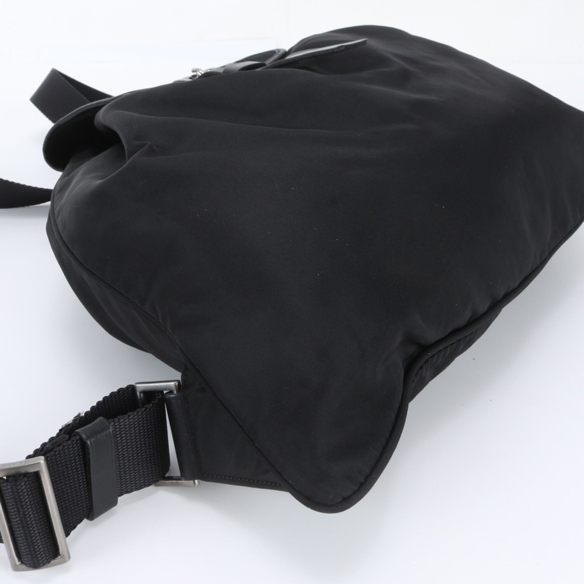 Leather Nylon Backpack (Pre-Owned) - Prada - Modalova