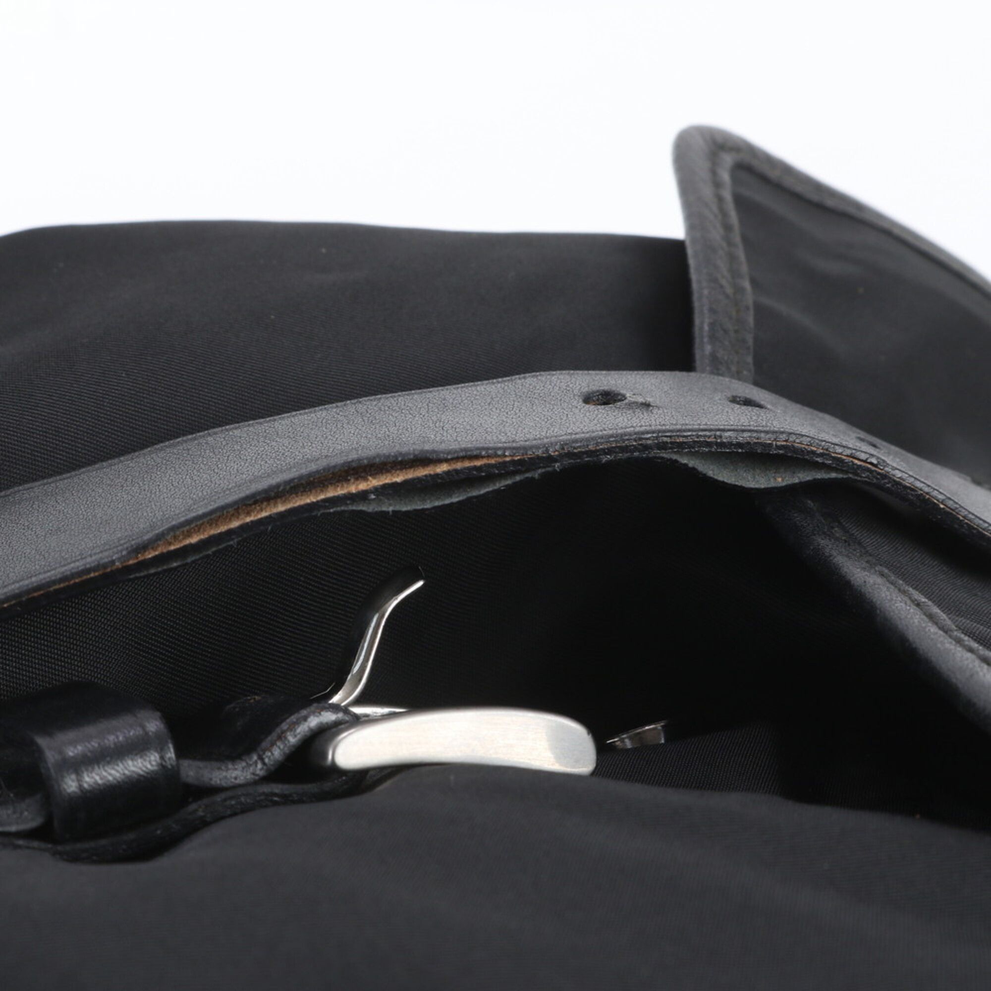 Leather Nylon Backpack (Pre-Owned) - Prada - Modalova