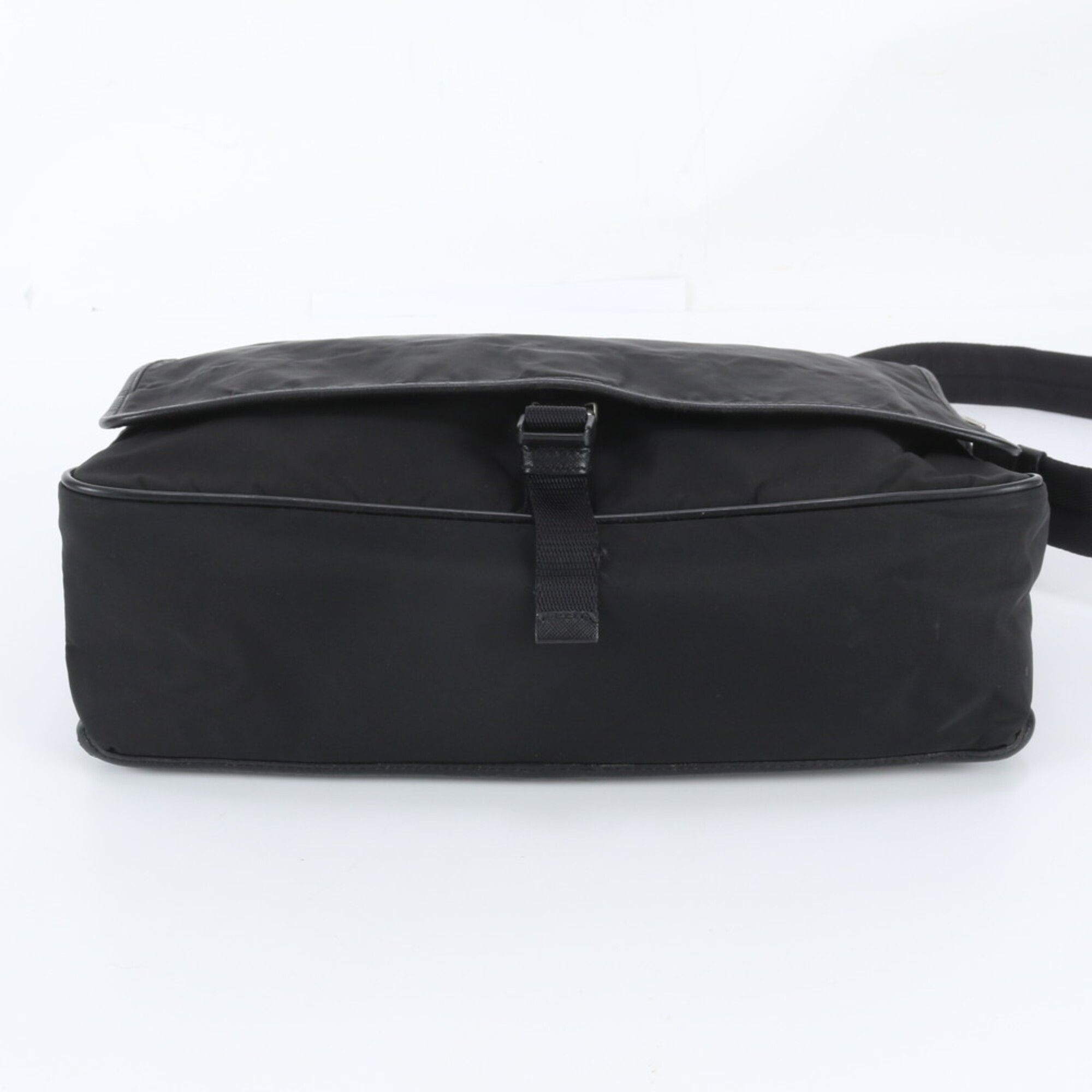 Leather Nylon Messenger Bag Shoulder Bag (Pre-Owned) - Prada - Modalova