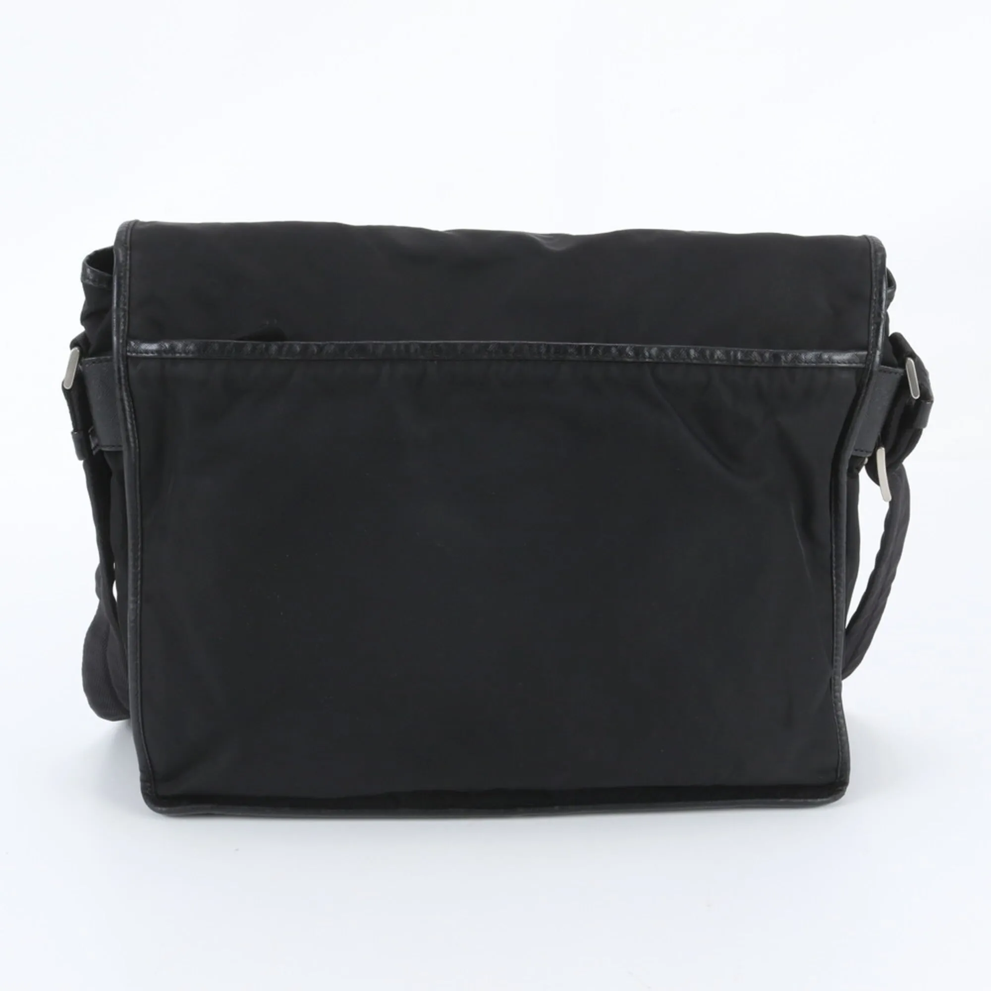 Leather Nylon Messenger Bag Shoulder Bag (Pre-Owned) - Prada - Modalova