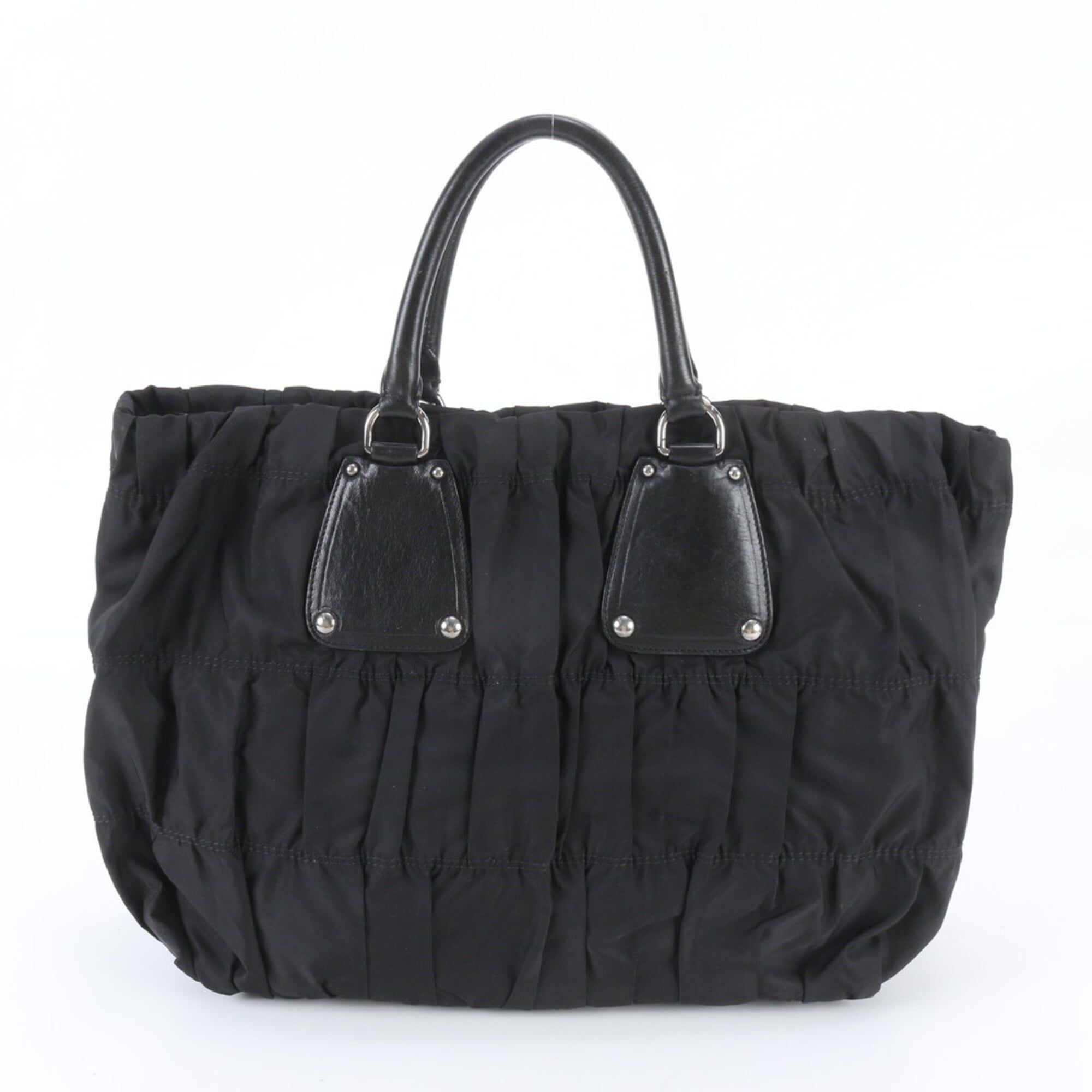 Leather Nylon Handbag Shoulder Bag Tote Bag (Pre-Owned) - Prada - Modalova