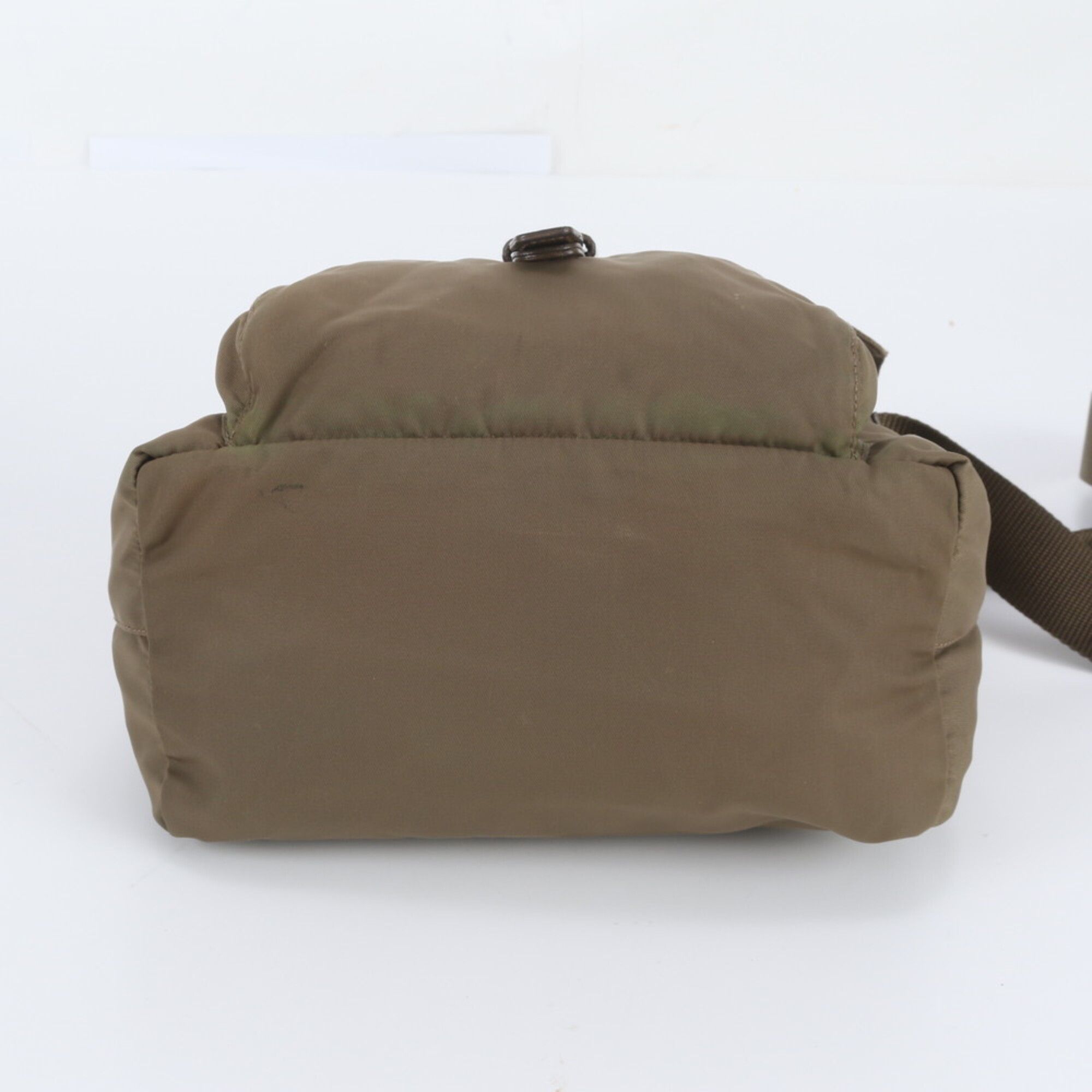 Leather Nylon Messenger Bag Shoulder Bag (Pre-Owned) - Prada - Modalova