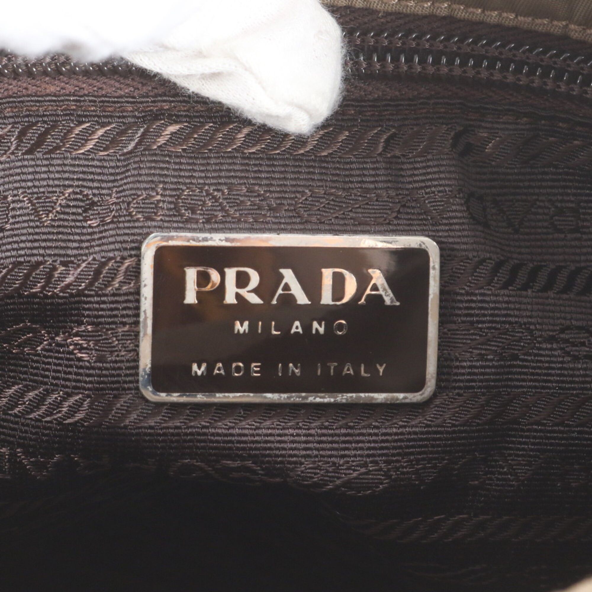 Leather Nylon Messenger Bag Shoulder Bag (Pre-Owned) - Prada - Modalova