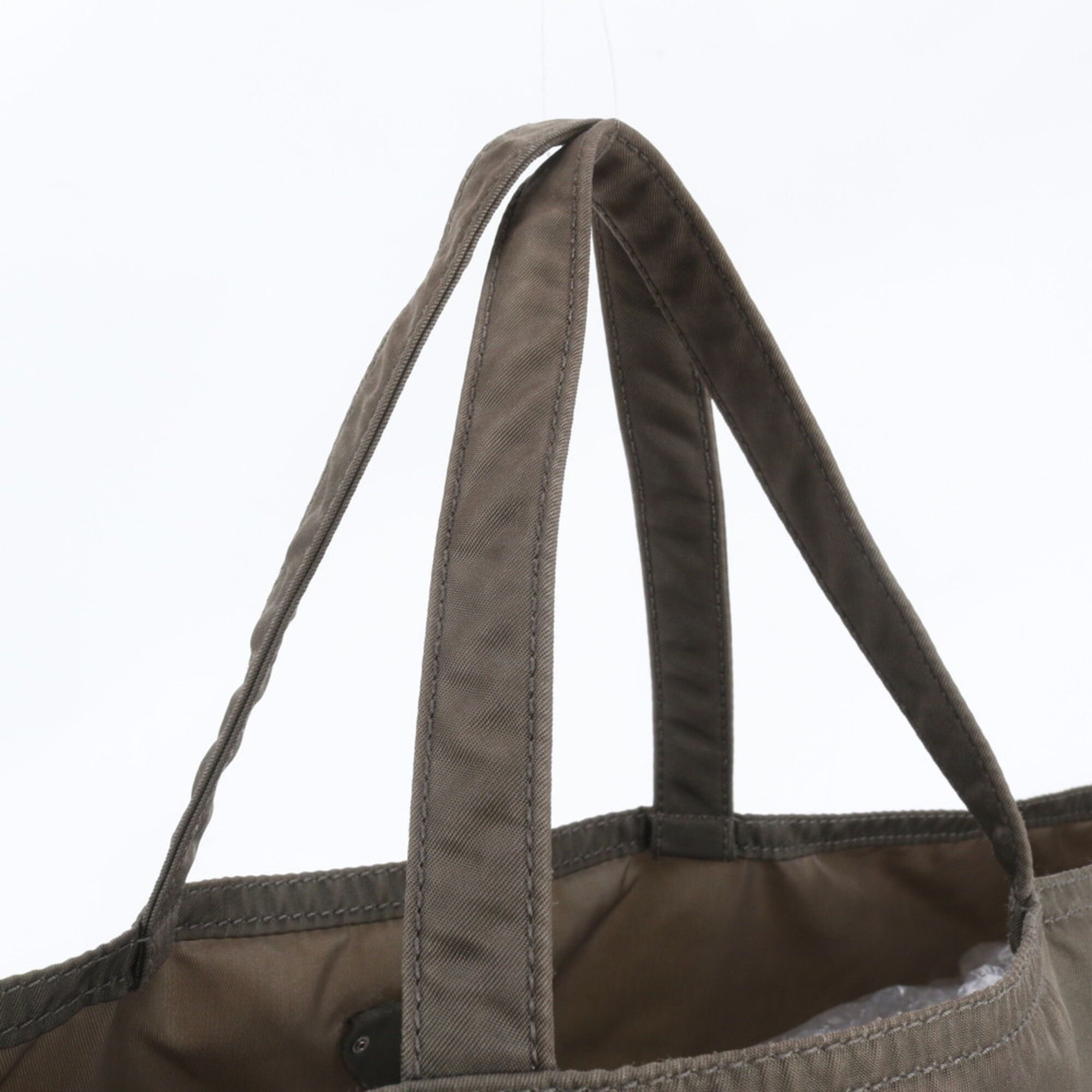 Leather Nylon Tote Bag (Pre-Owned) - Prada - Modalova