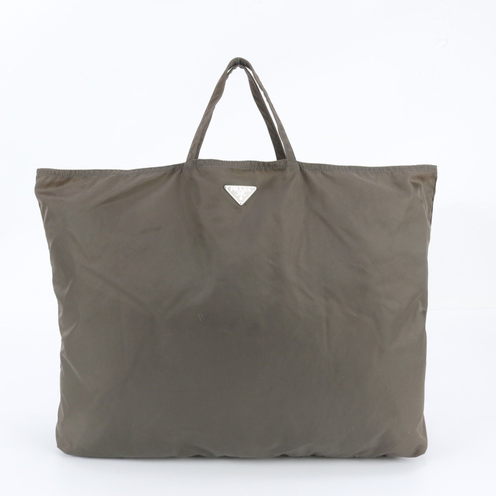 Leather Nylon Tote Bag (Pre-Owned) - Prada - Modalova