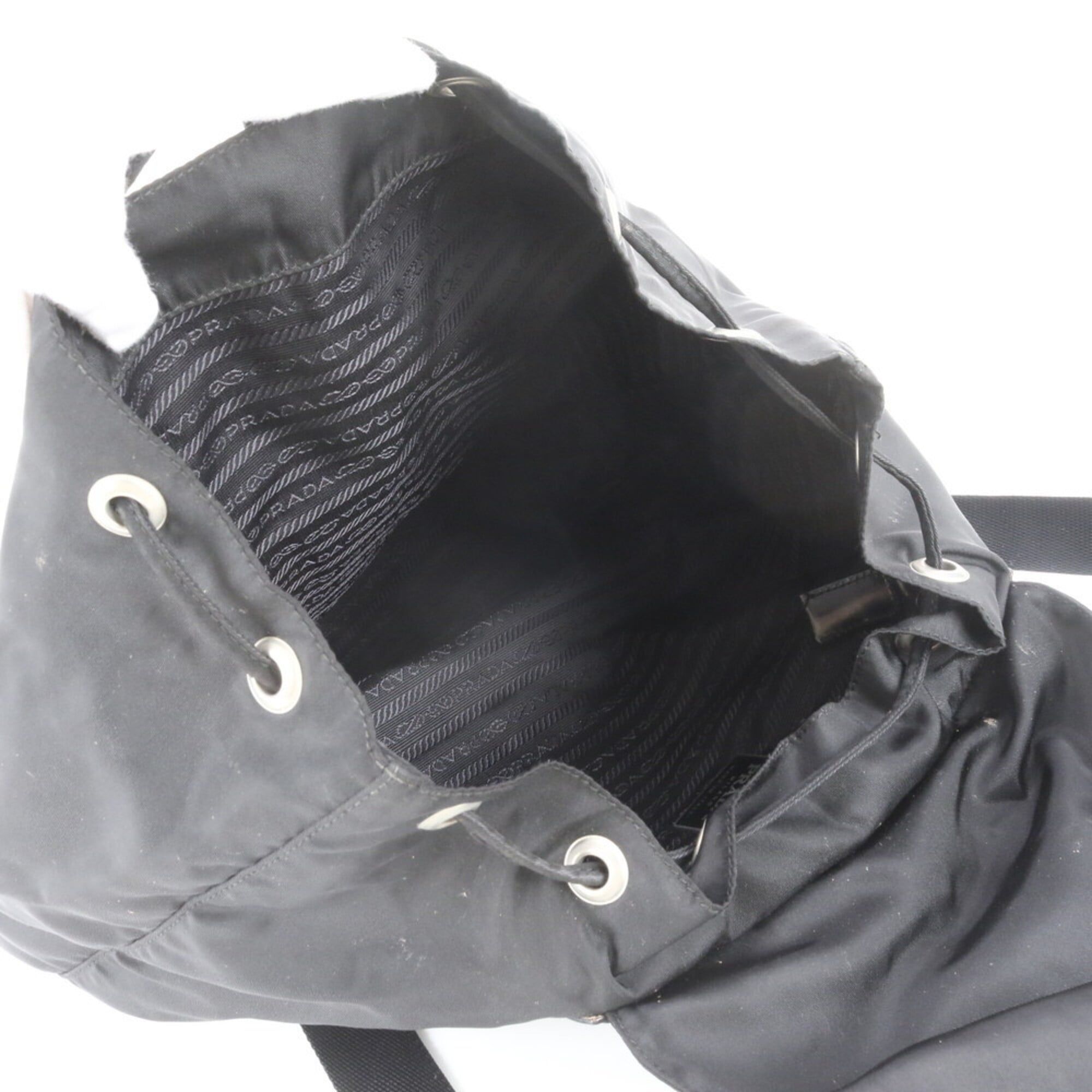 Leather Nylon Backpack (Pre-Owned) - Prada - Modalova