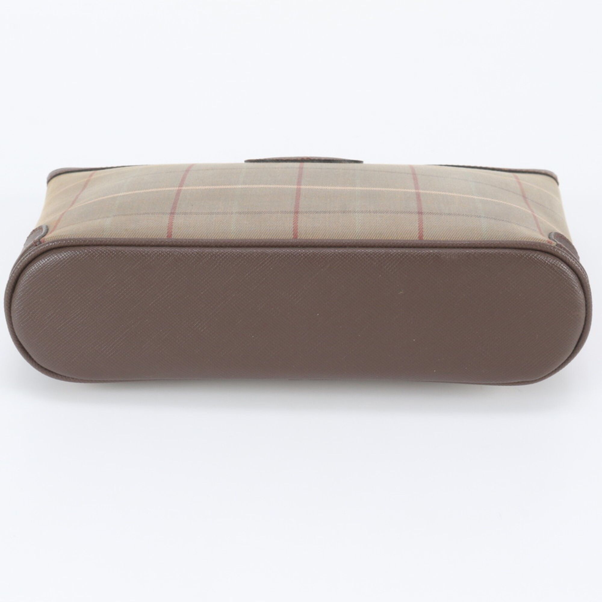 Leather Canvas Clutch Bag Pouch (Pre-Owned) - Burberry - Modalova