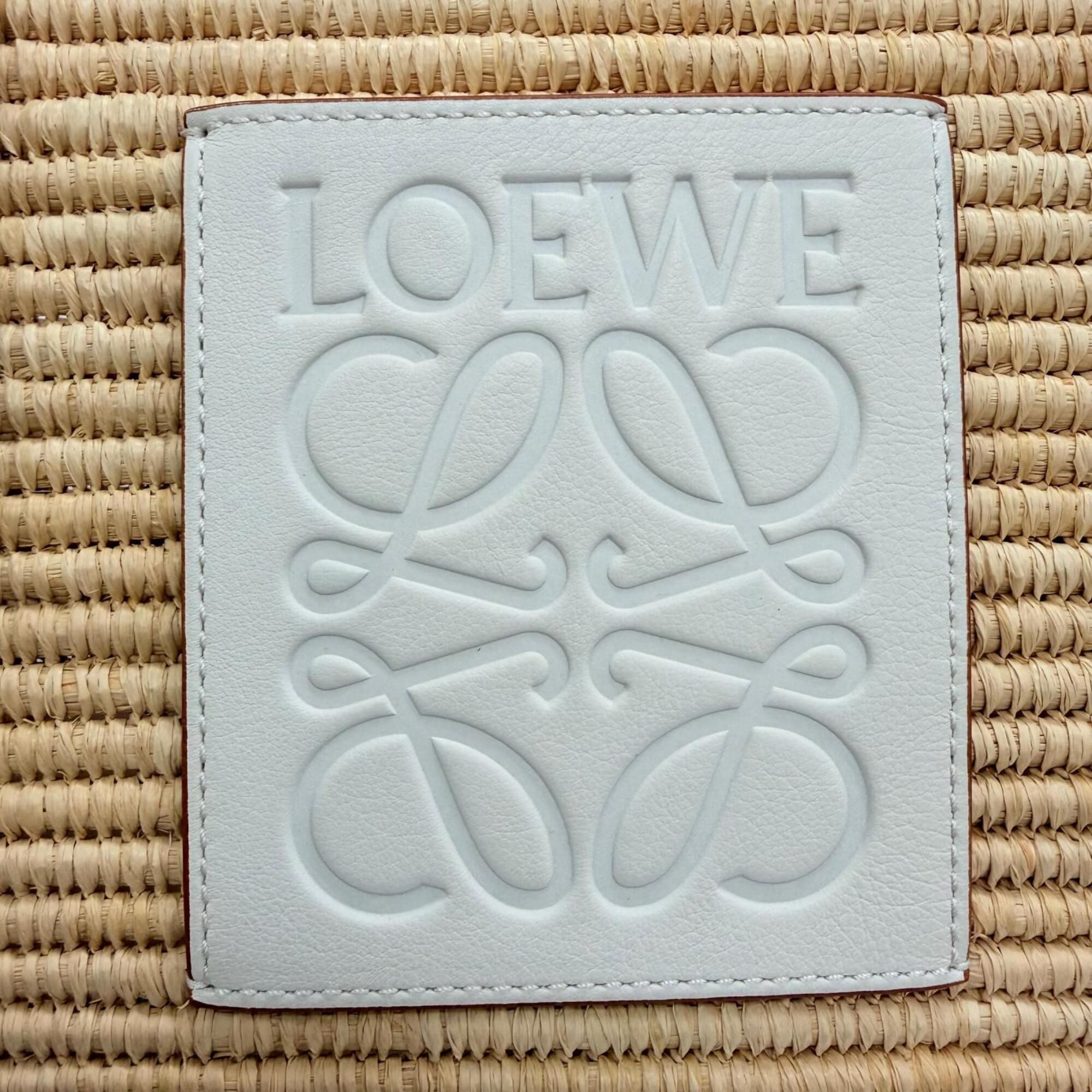 Raffia Leather Basket Handbag (Pre-Owned) - Loewe - Modalova
