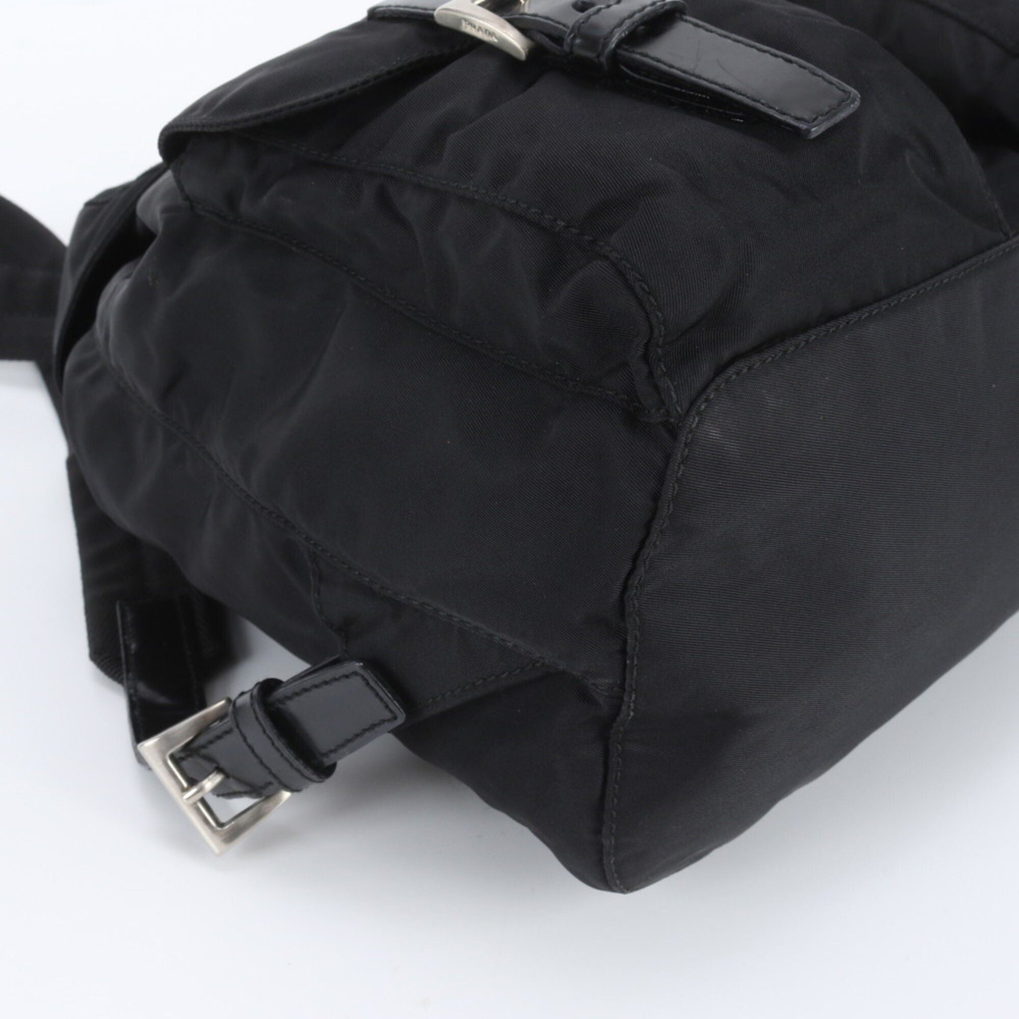 Leather Nylon Backpack (Pre-Owned) - Prada - Modalova