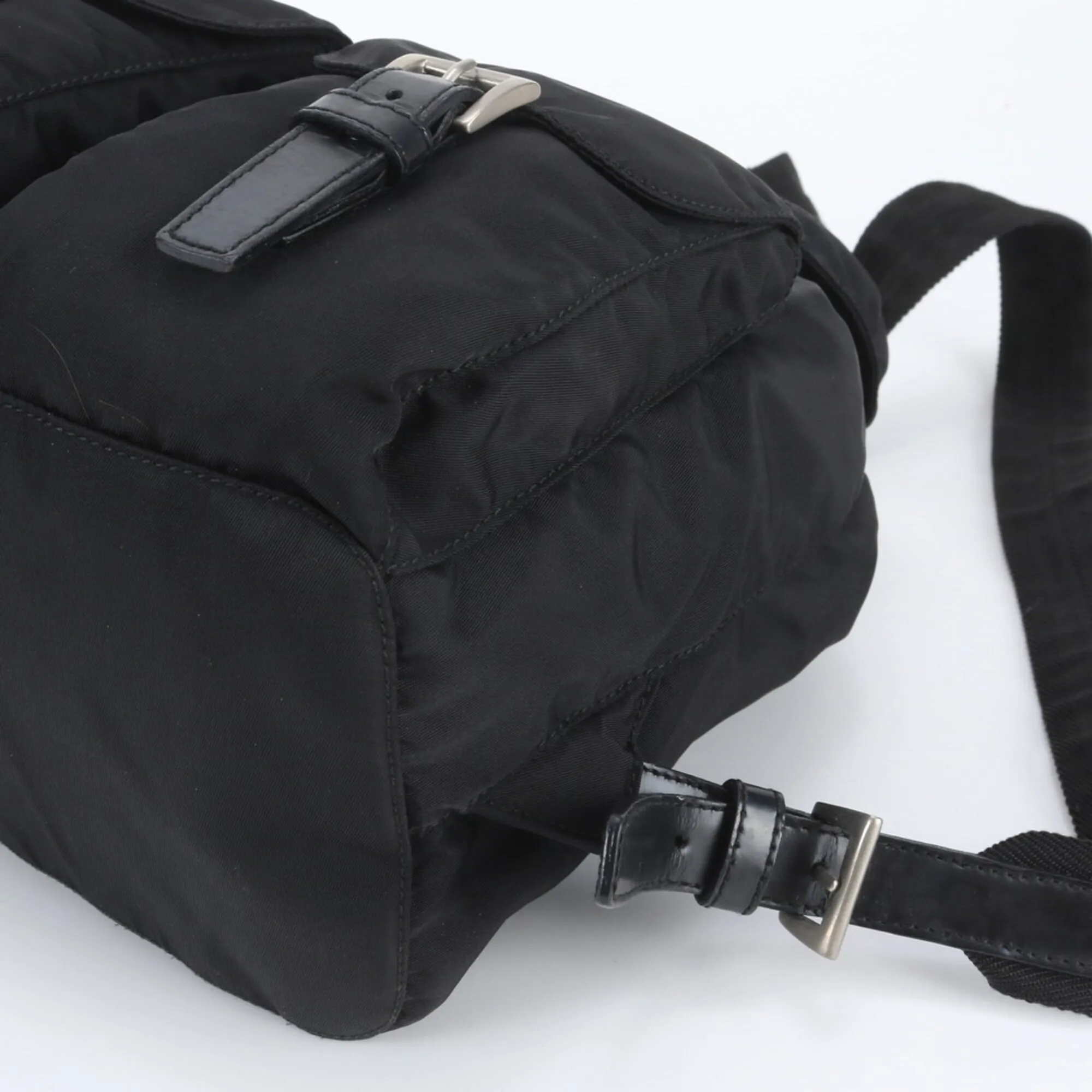 Leather Nylon Backpack (Pre-Owned) - Prada - Modalova
