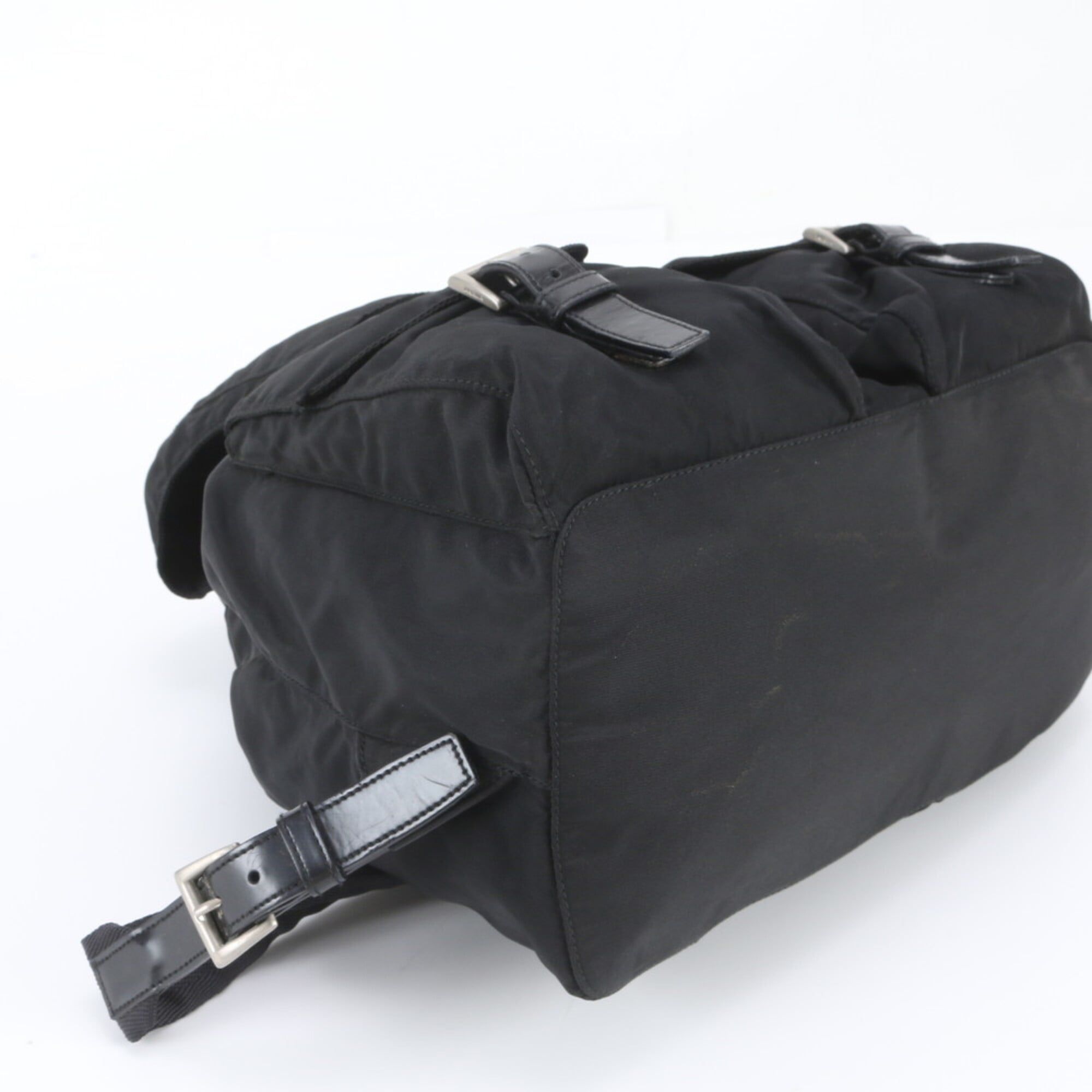 Leather Nylon Backpack (Pre-Owned) - Prada - Modalova