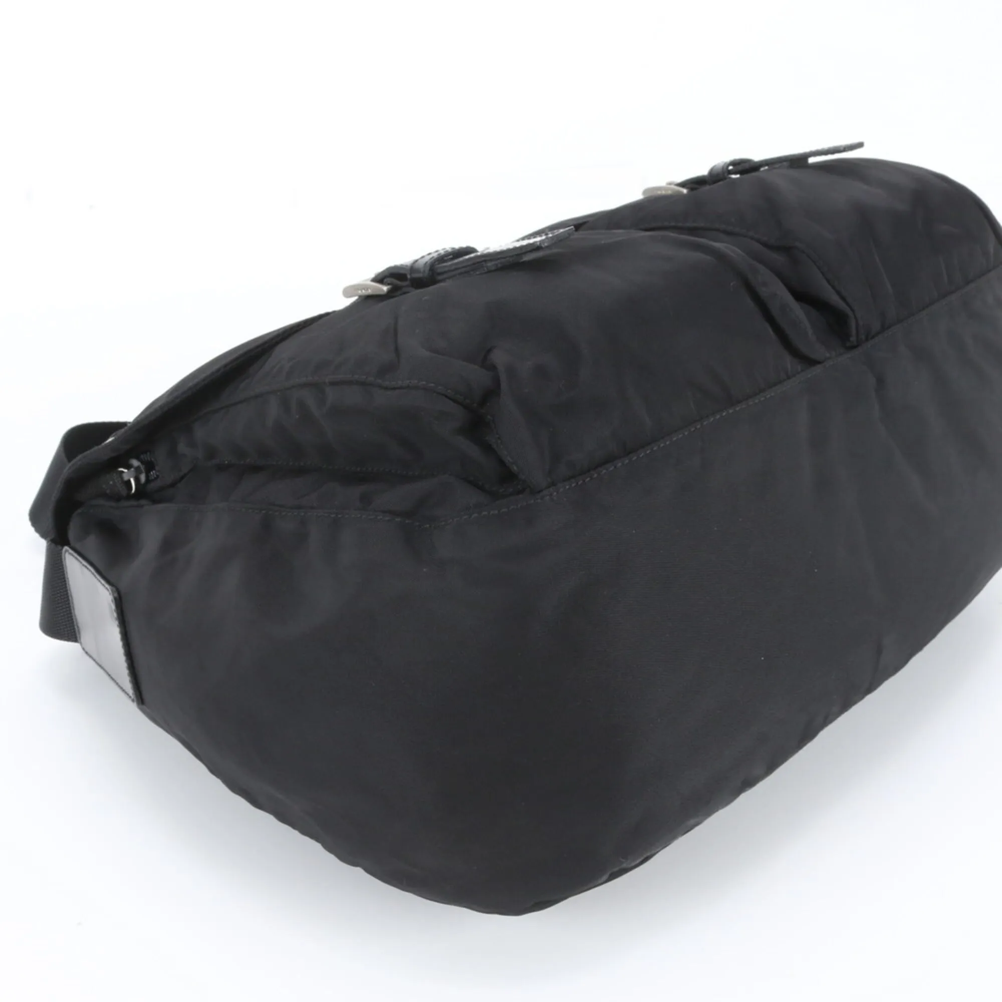 Leather Nylon Messenger Bag Shoulder Bag (Pre-Owned) - Prada - Modalova