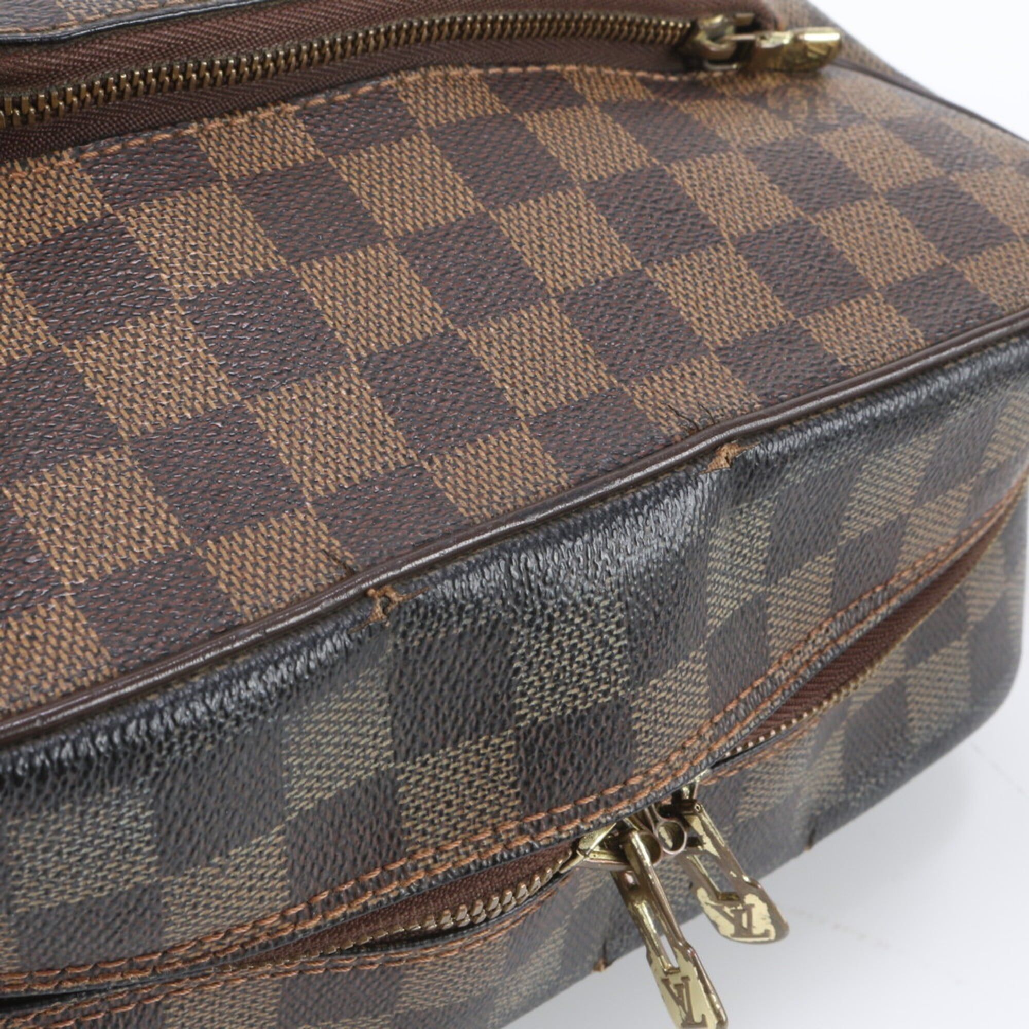 Leather Coated Canvas Messenger Bag Shoulder Bag (Pre-Owned) - Louis Vuitton - Modalova