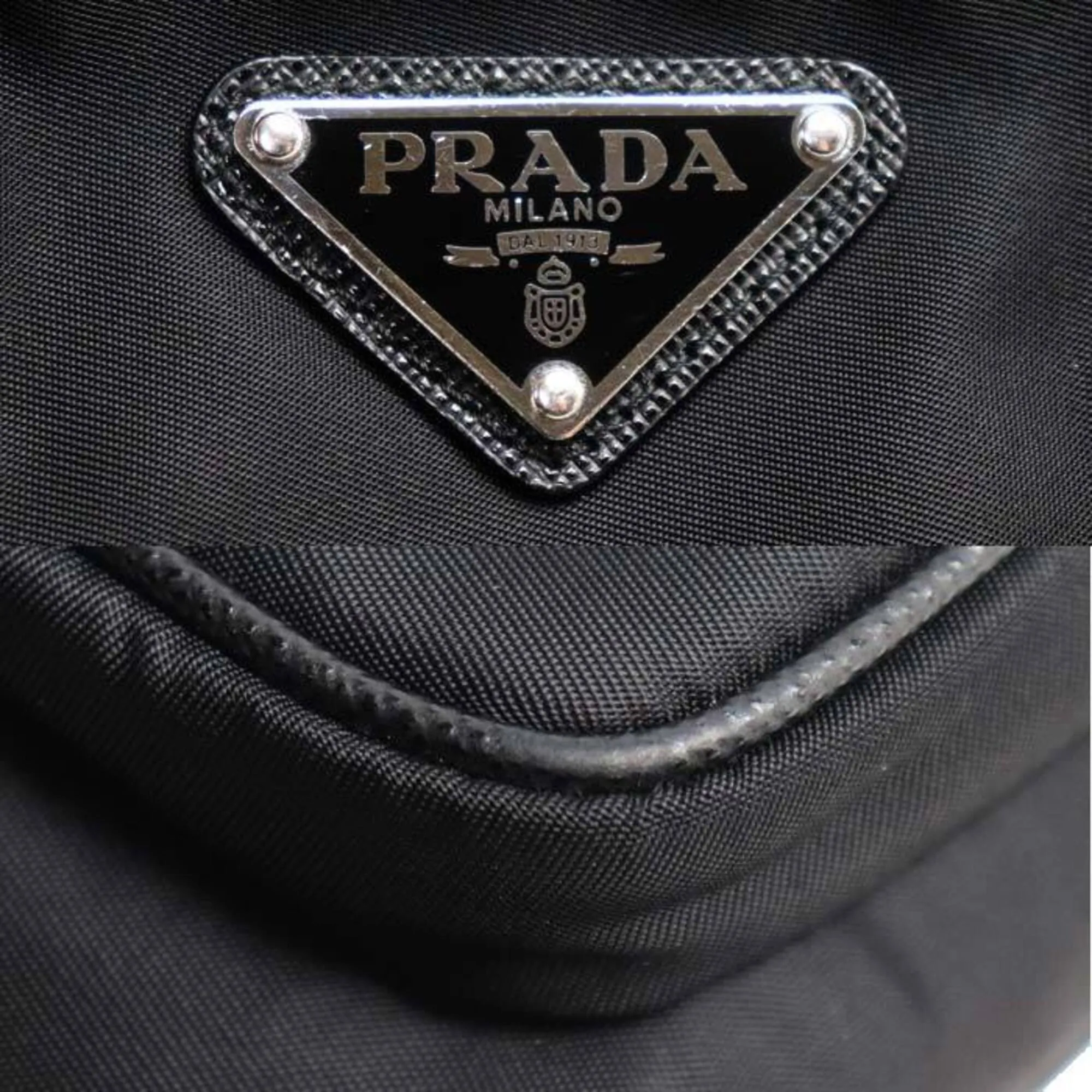 Nylon Leather Shoulder Bag (Pre-Owned) - Prada - Modalova