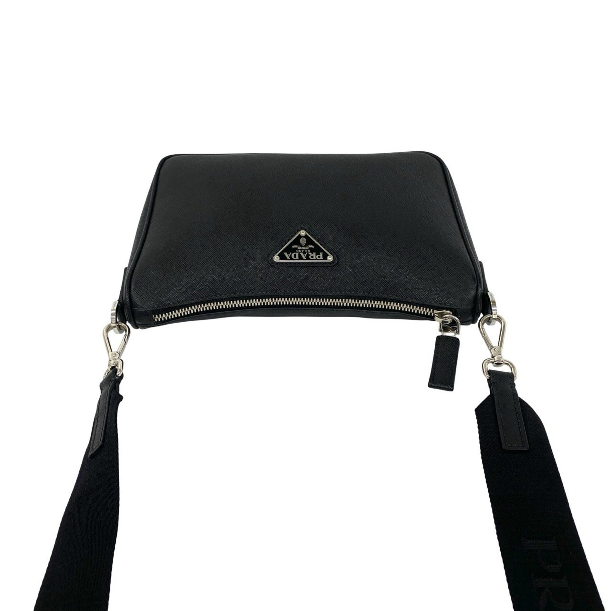 Leather Pochette Shoulder Bag (Pre-Owned) - Prada - Modalova