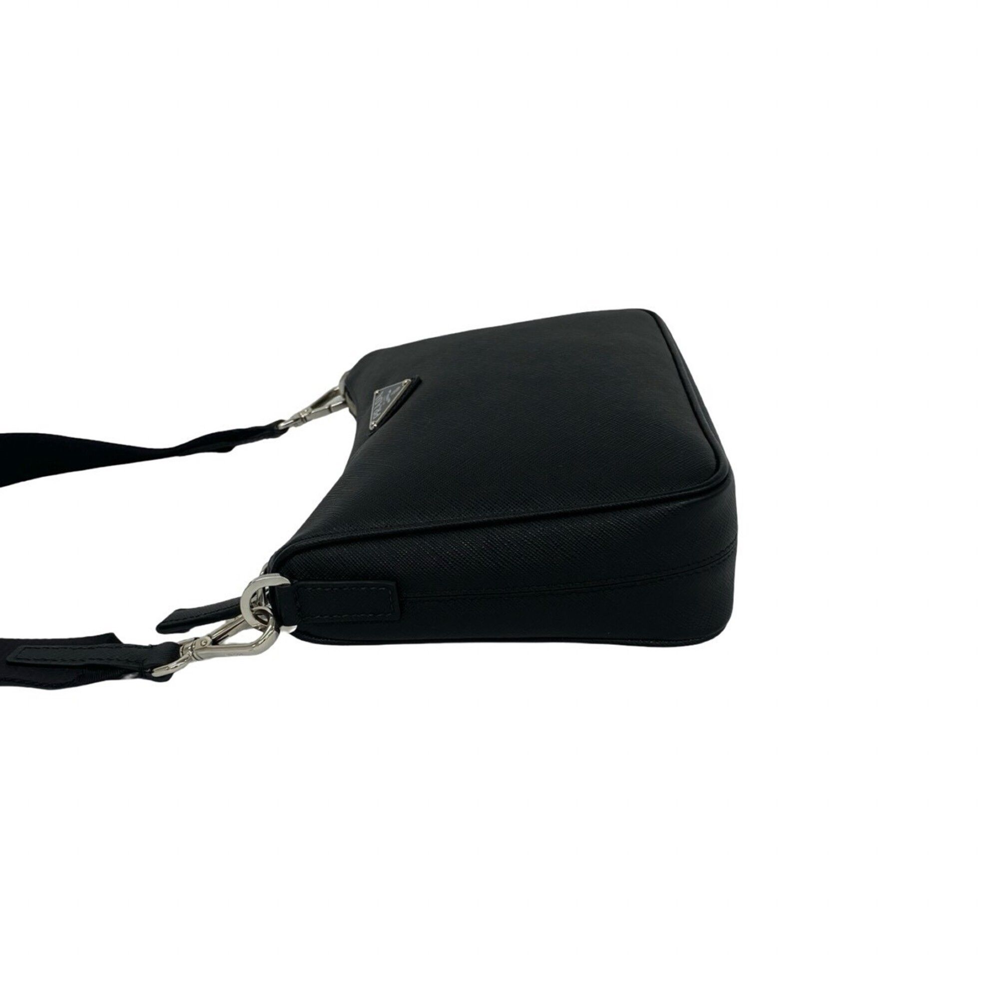 Leather Pochette Shoulder Bag (Pre-Owned) - Prada - Modalova