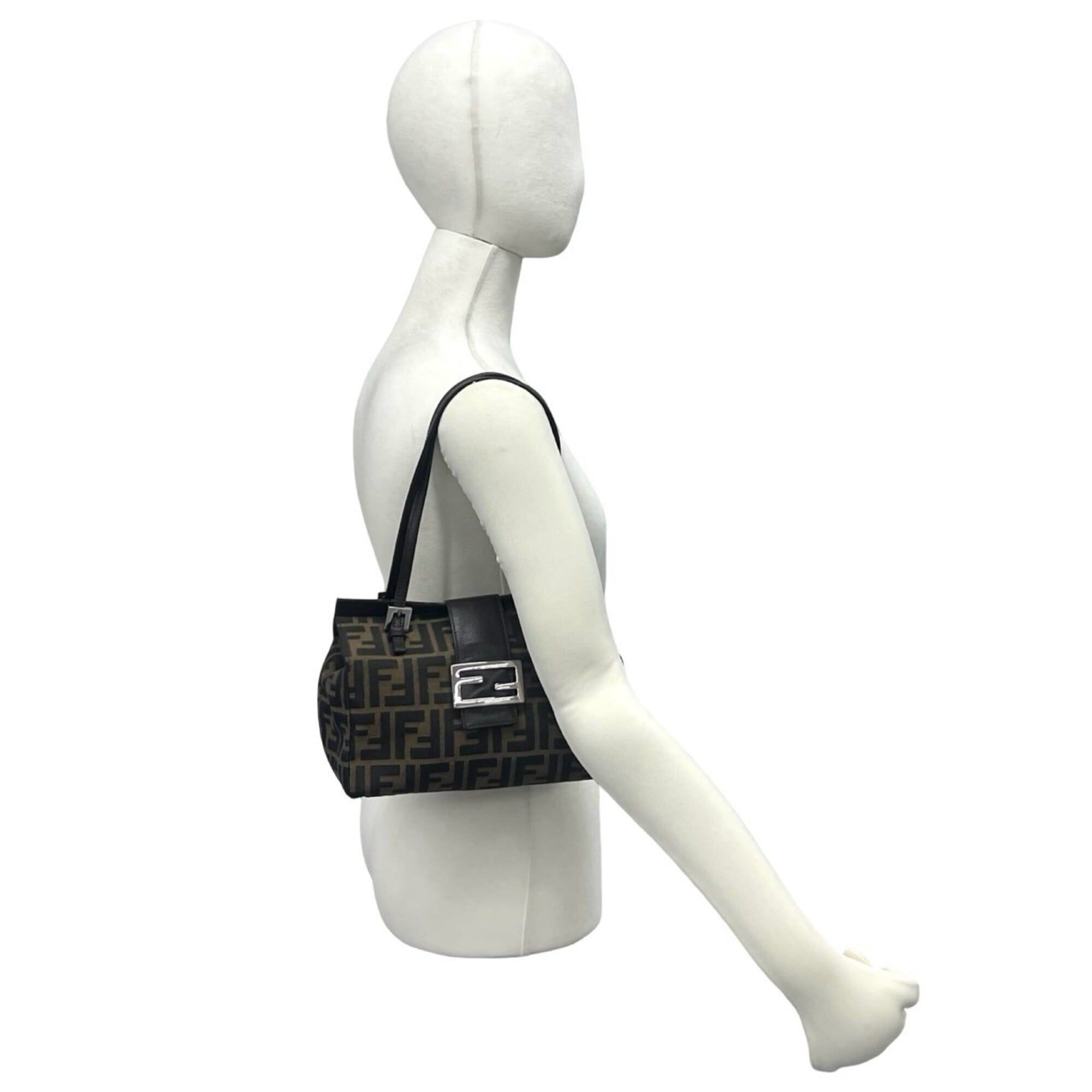 Canvas Leather Handbag Tote Bag (Pre-Owned) - Fendi - Modalova