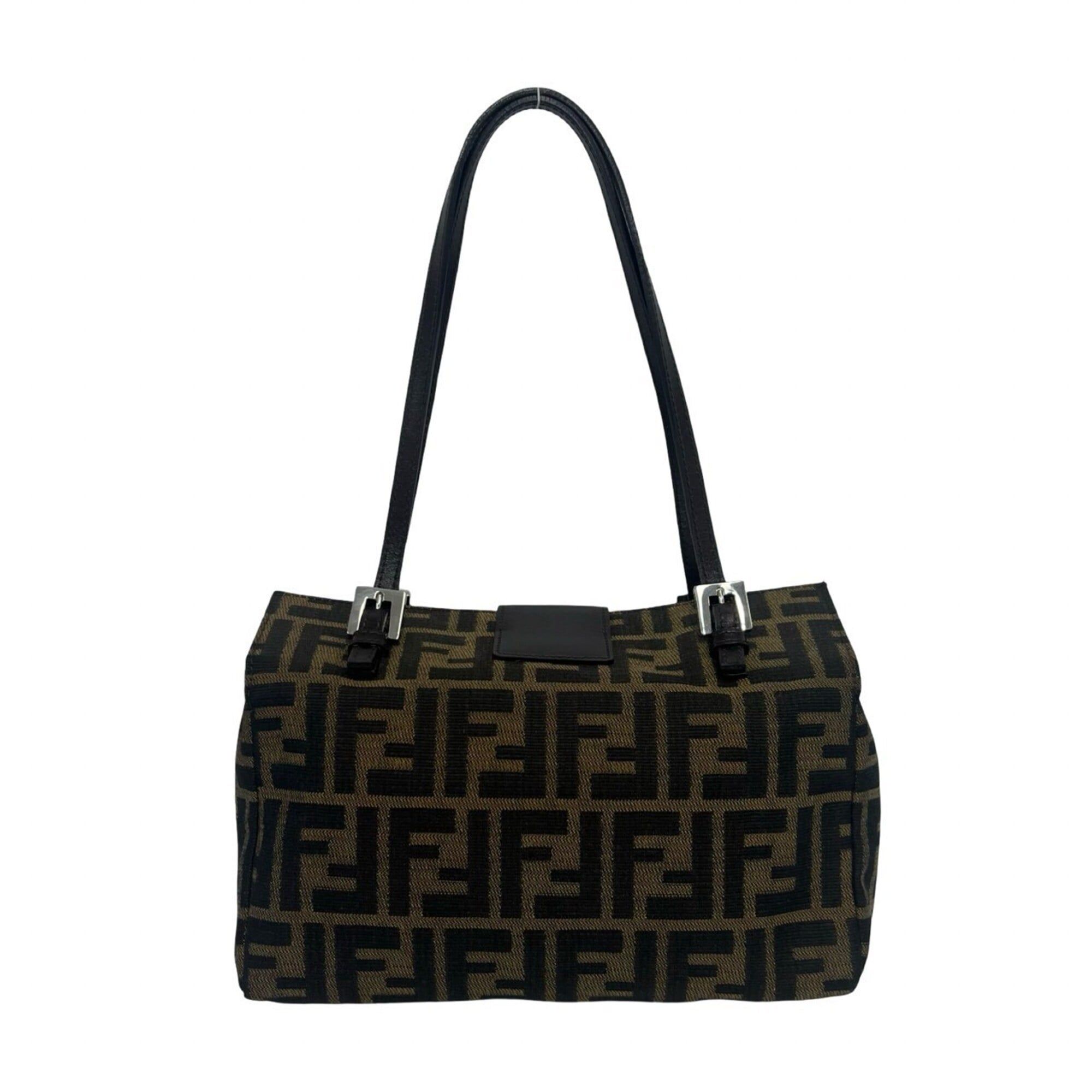 Canvas Leather Handbag Tote Bag (Pre-Owned) - Fendi - Modalova
