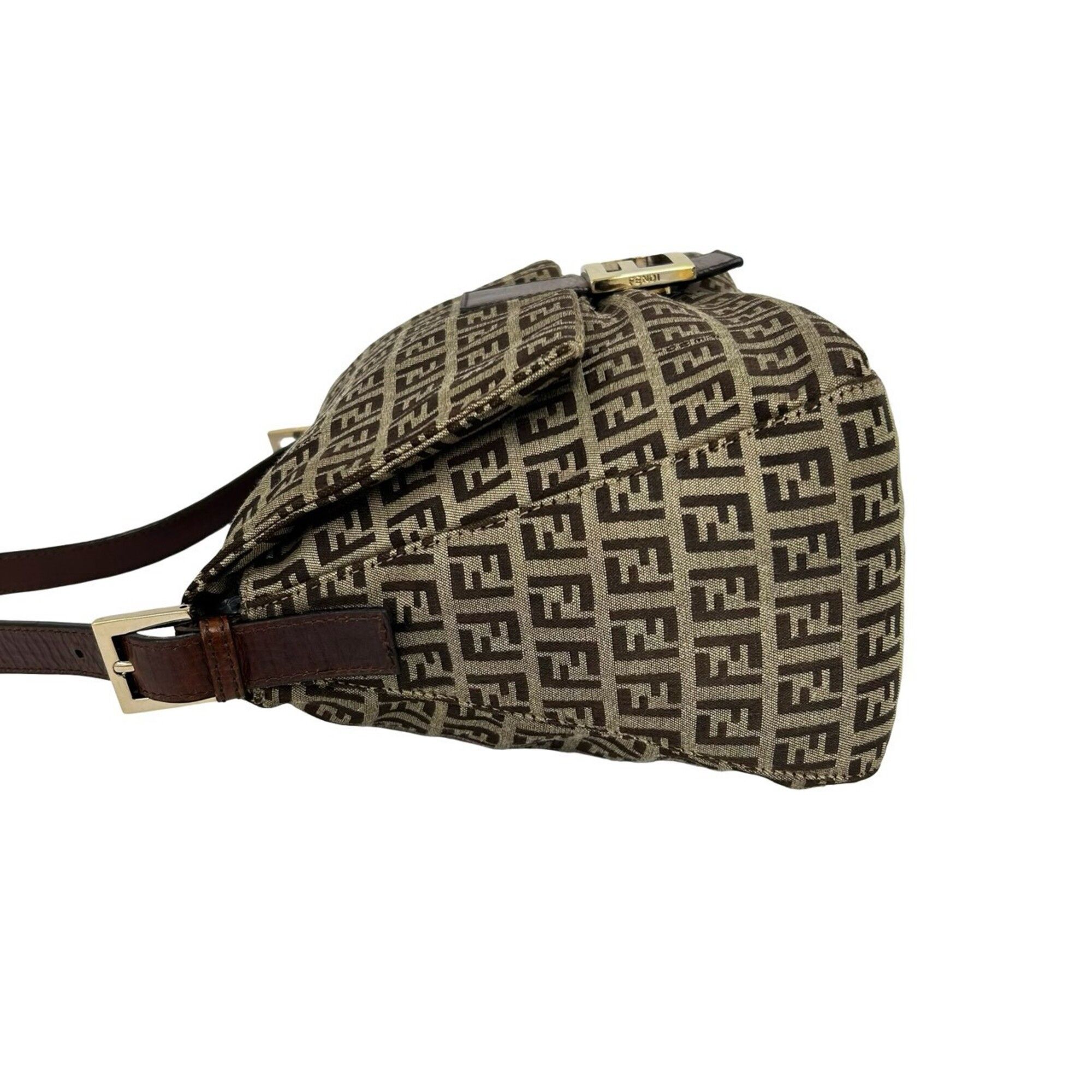 Canvas Leather Shoulder Bag (Pre-Owned) - Fendi - Modalova