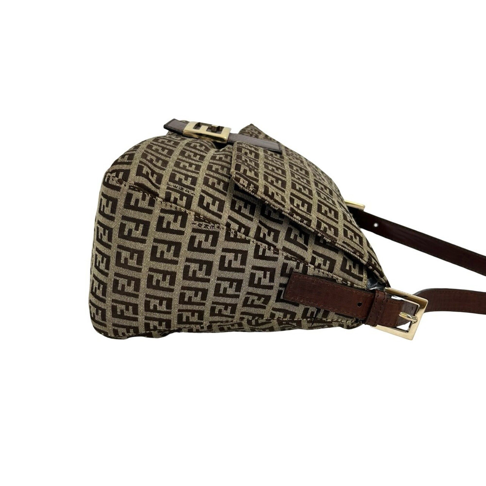 Canvas Leather Shoulder Bag (Pre-Owned) - Fendi - Modalova