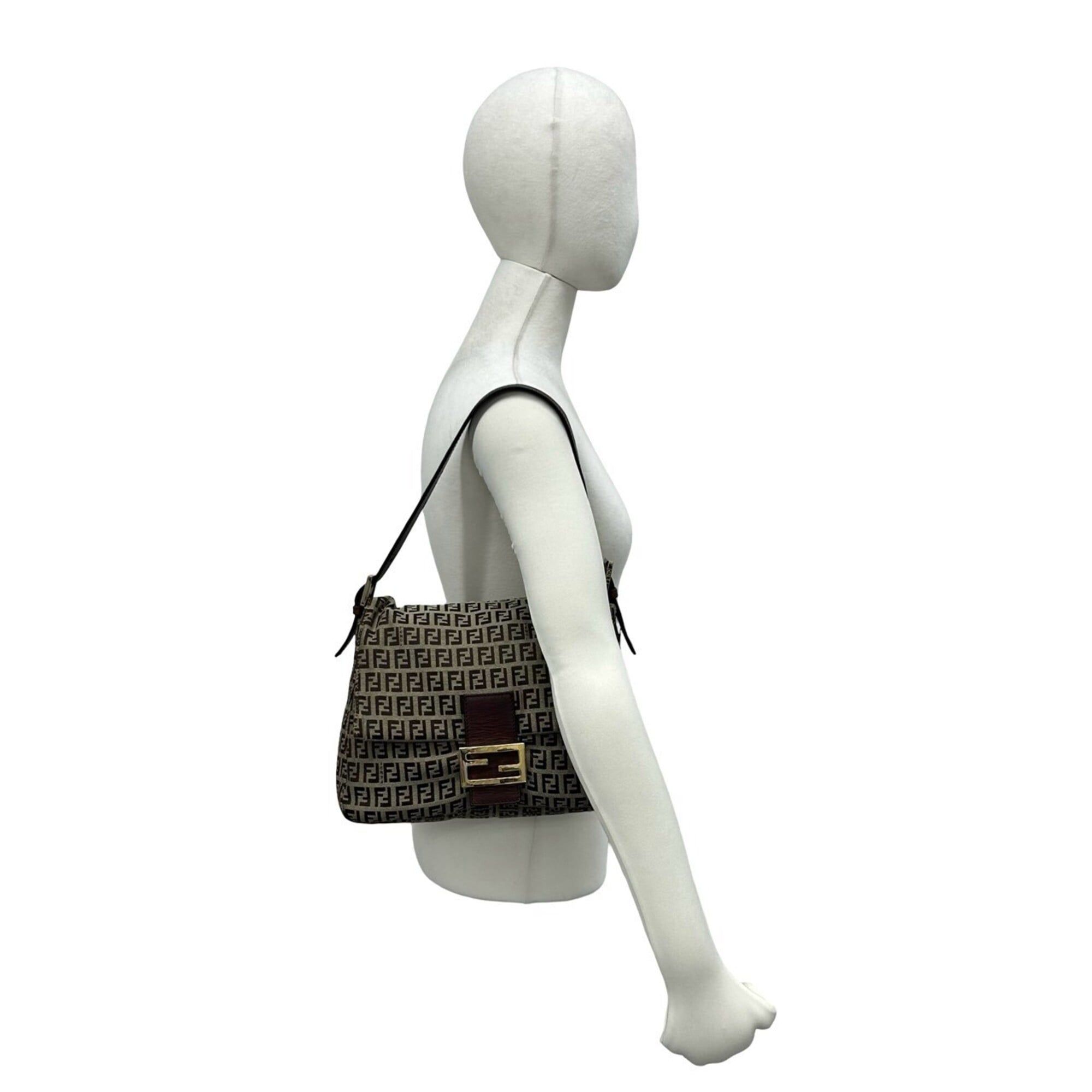 Canvas Leather Shoulder Bag (Pre-Owned) - Fendi - Modalova