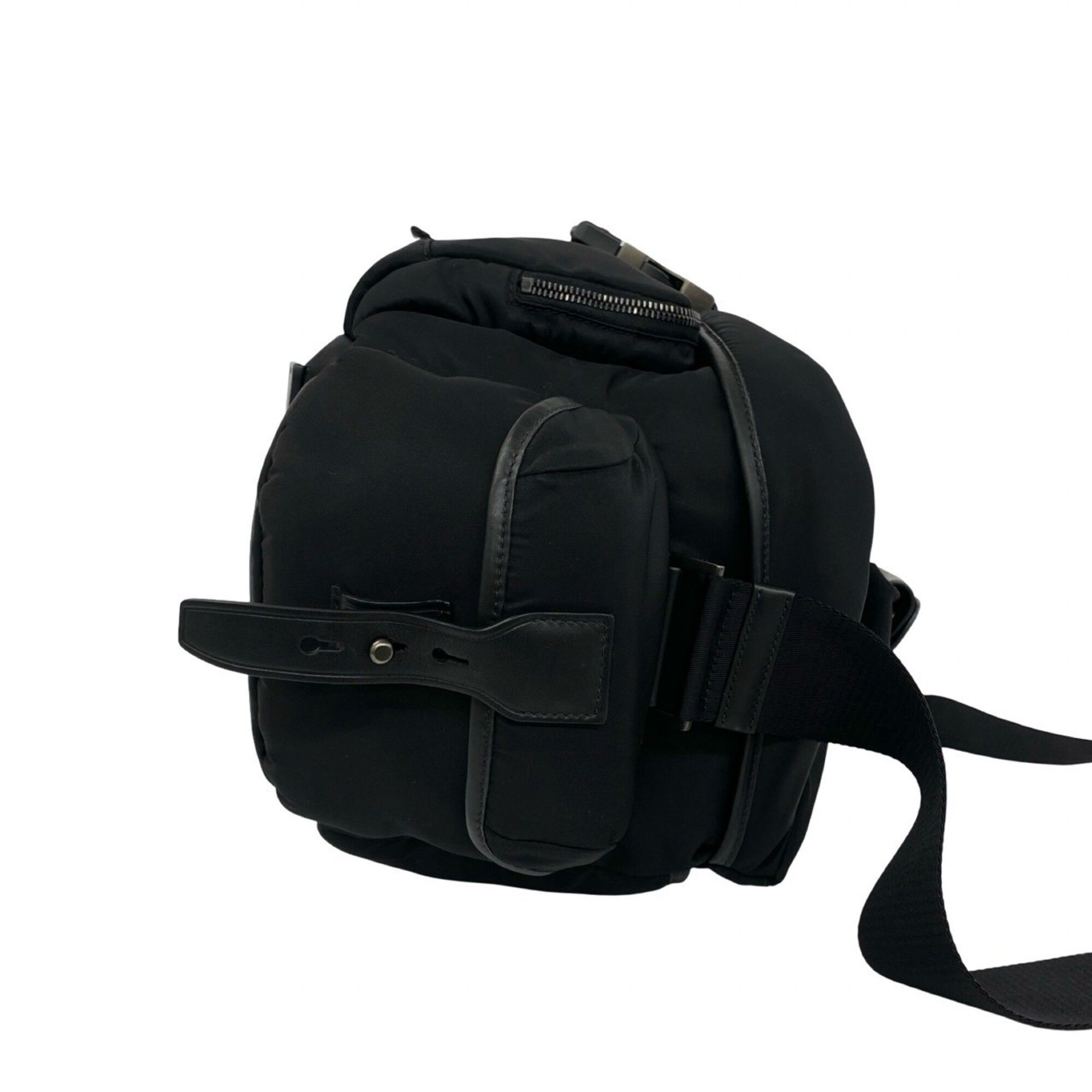 Nylon Leather Shoulder Bag Vanity Bag (Pre-Owned) - Prada - Modalova