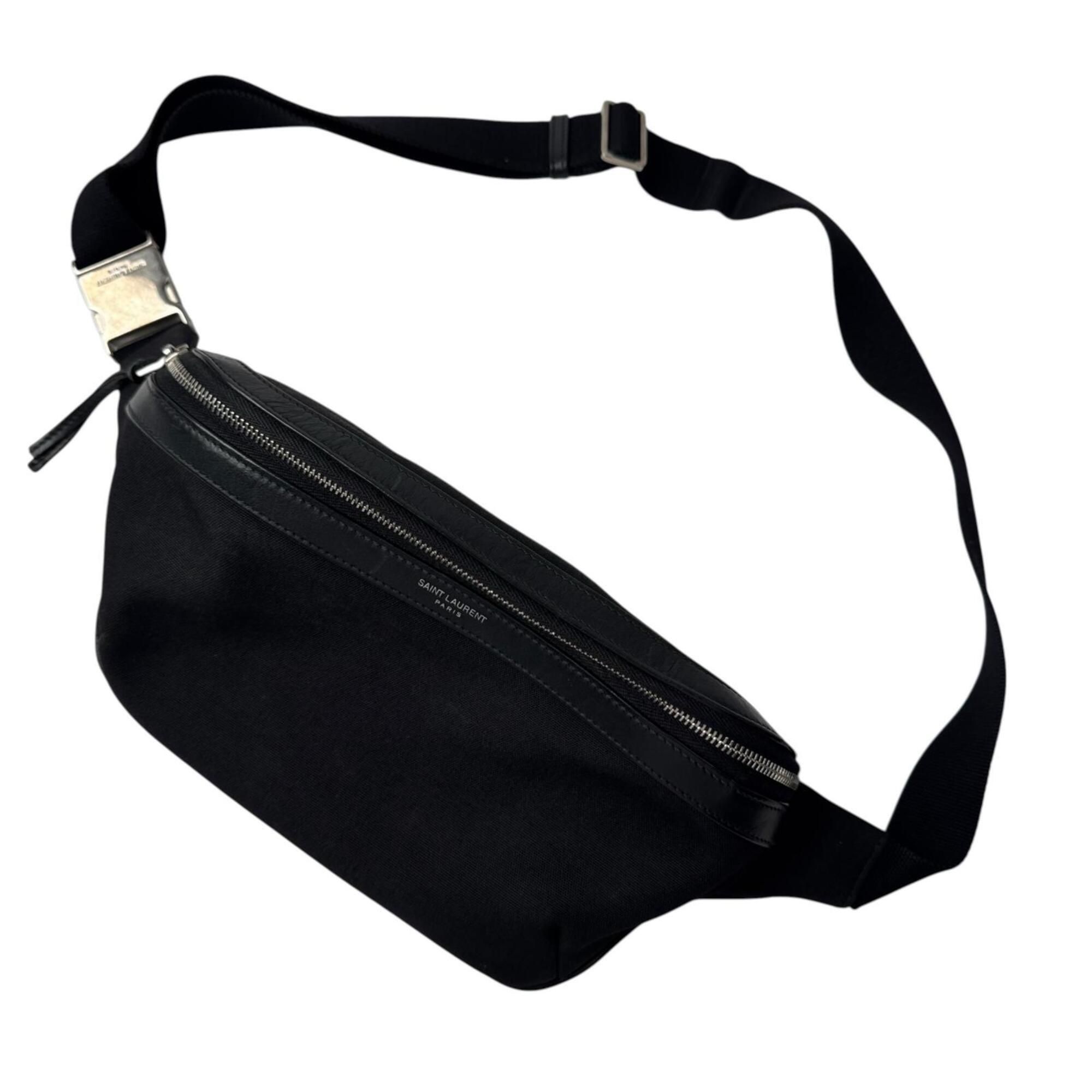 Canvas Leather Pouch Sling Bag (Pre-Owned) - Saint Laurent - Modalova