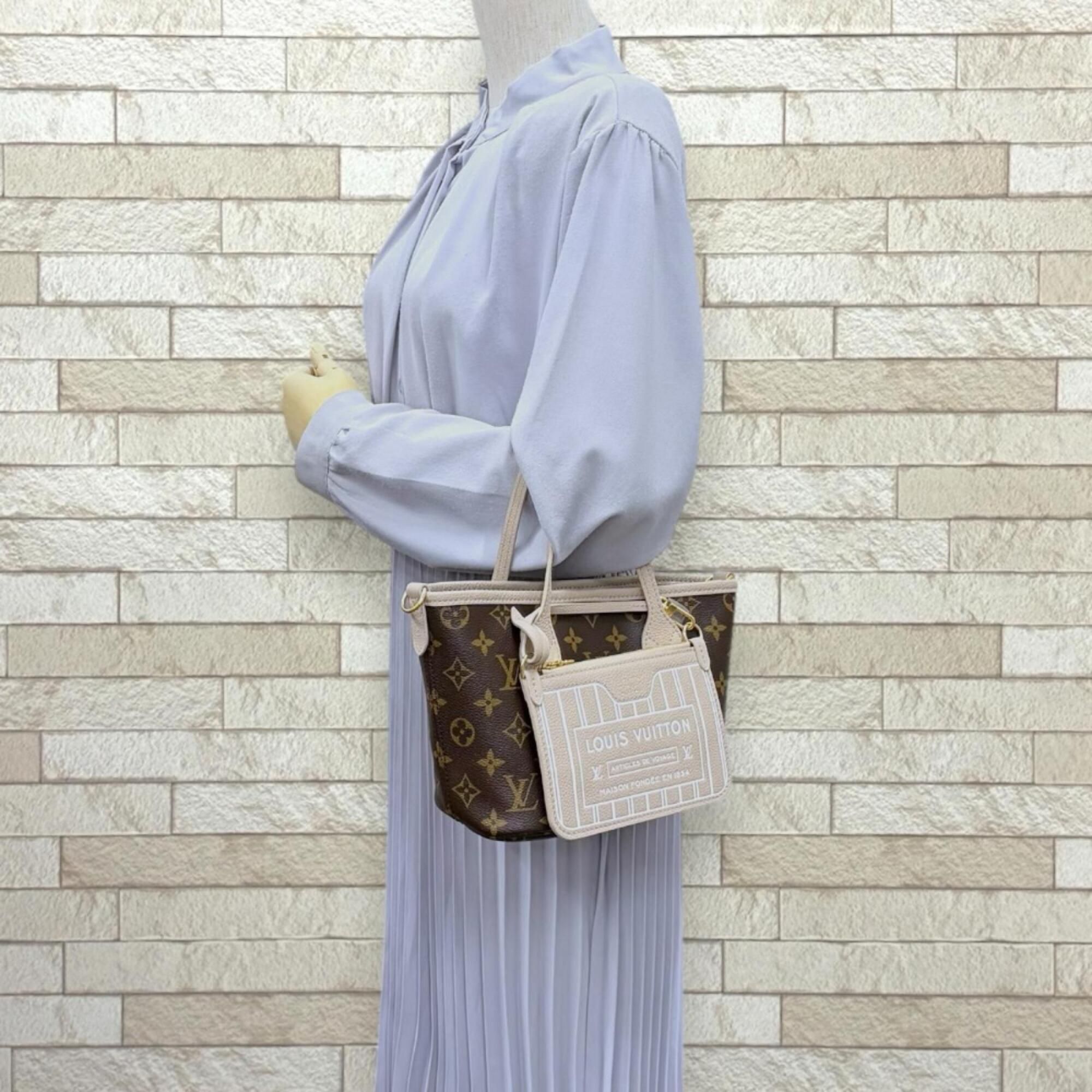 Monogram Monogram Canvas Leather Handbag Pouch Shoulder Bag (Pre-Owned) - Louis Vuitton - Modalova