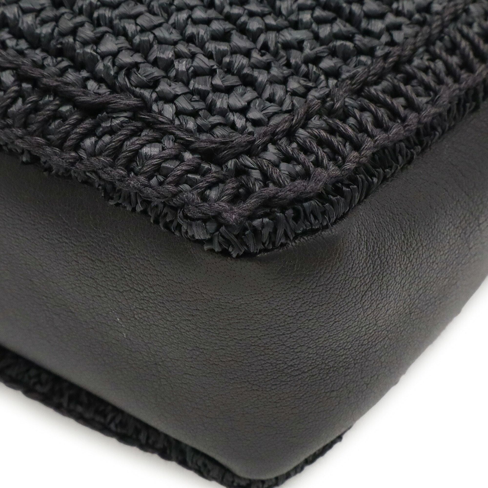 Raffia Leather Shoulder Bag (Pre-Owned) - Yves Saint Laurent - Modalova