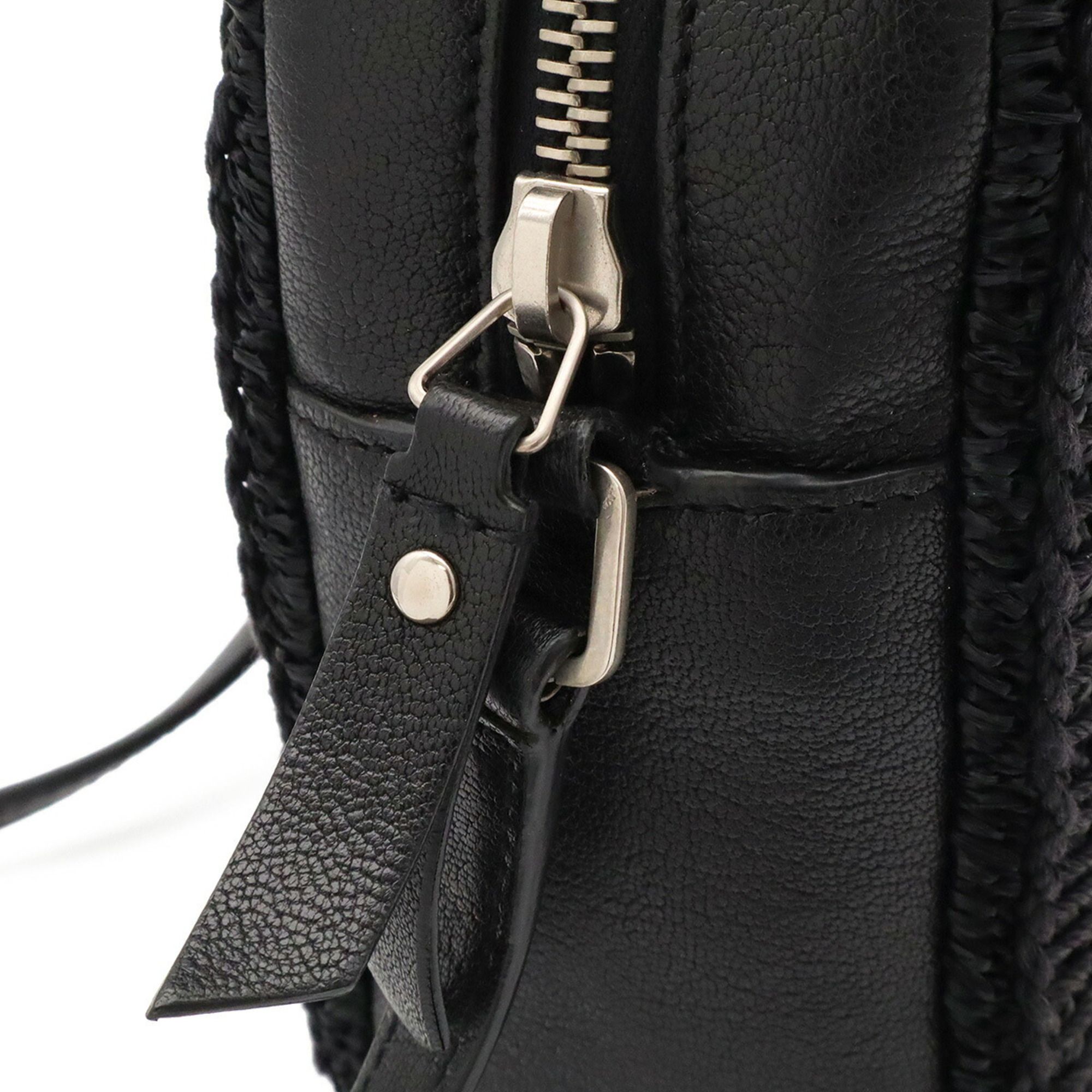 Raffia Leather Shoulder Bag (Pre-Owned) - Yves Saint Laurent - Modalova