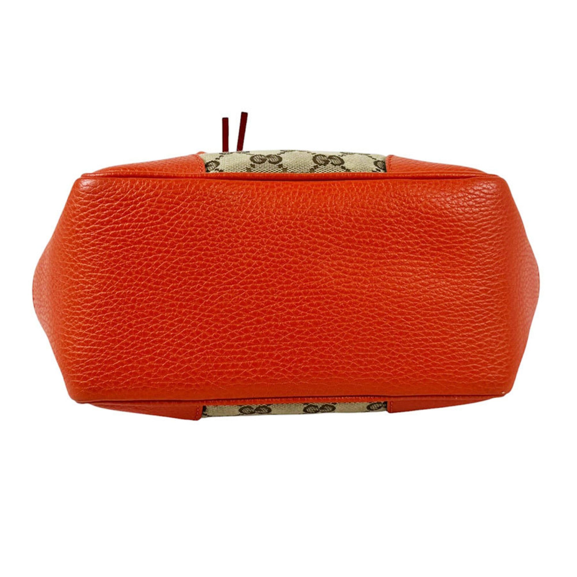 Gg Canvas Leather Handbag Shoulder Bag (Pre-Owned) - Gucci - Modalova