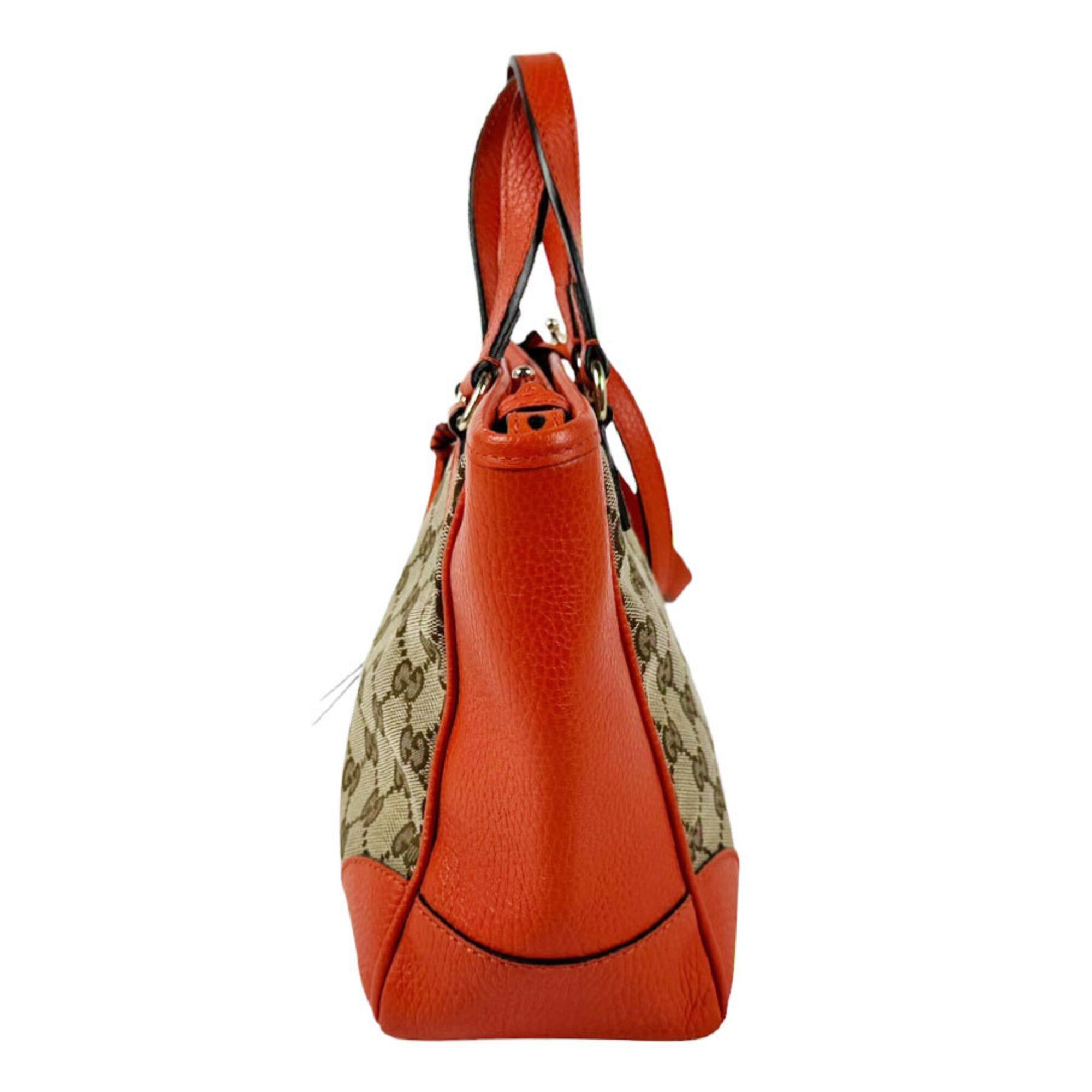 Gg Canvas Leather Handbag Shoulder Bag (Pre-Owned) - Gucci - Modalova
