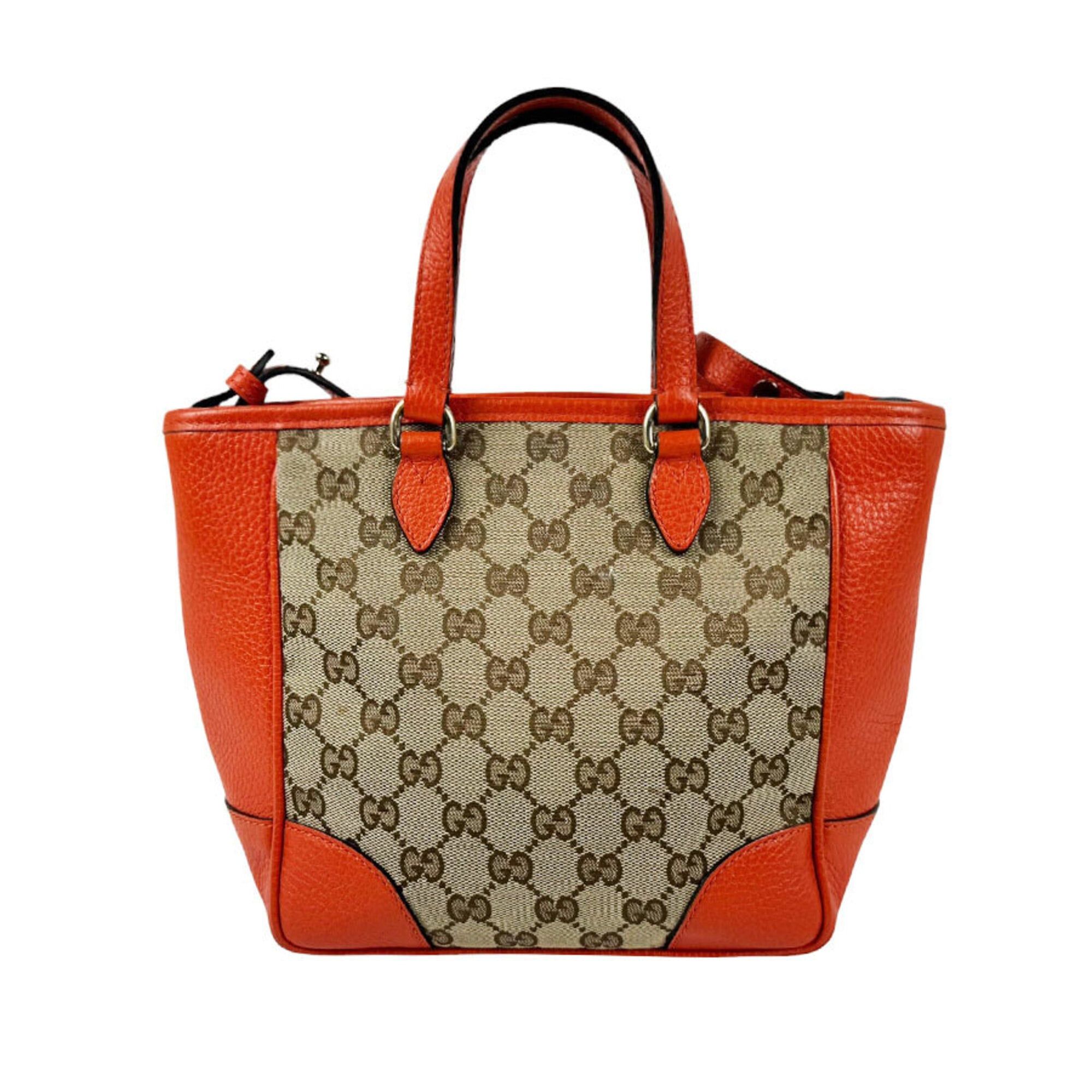 Gg Canvas Leather Handbag Shoulder Bag (Pre-Owned) - Gucci - Modalova