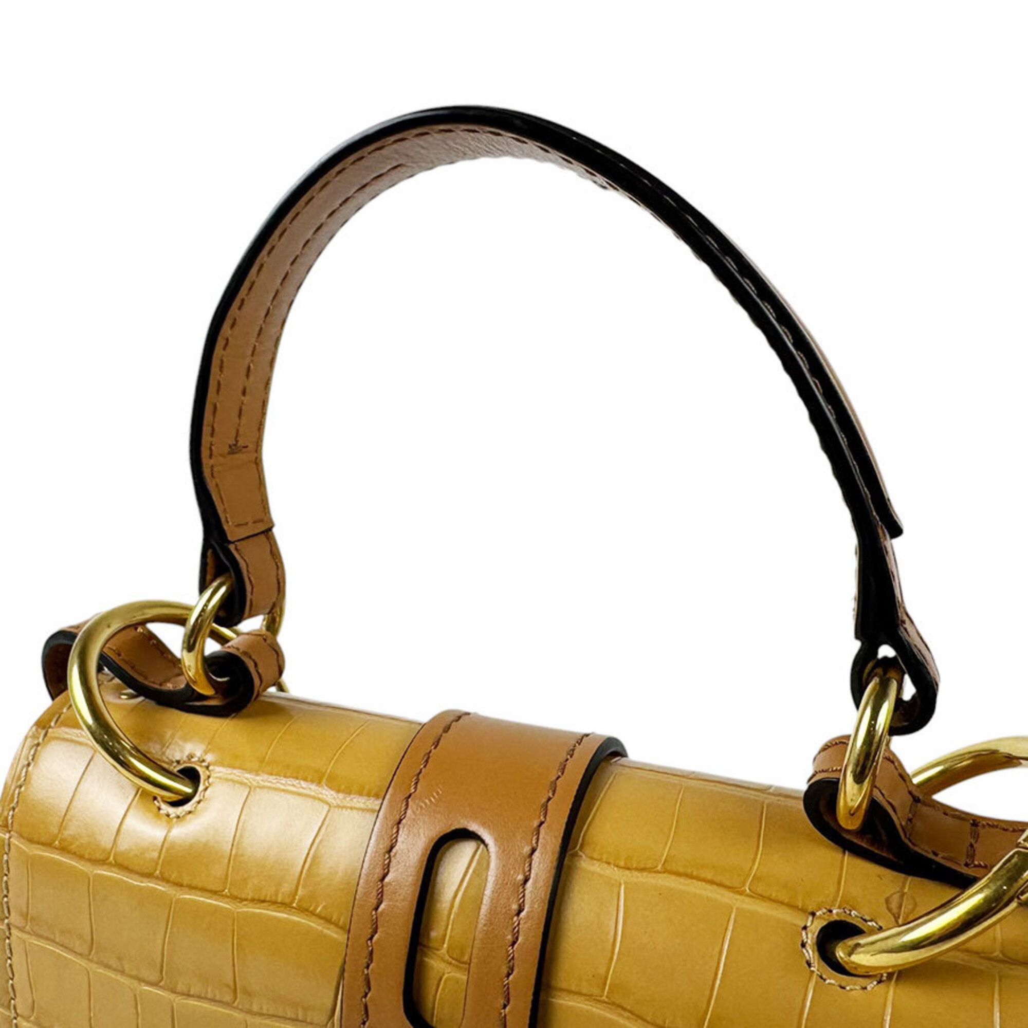 Leather Canvas Handbag Shoulder Bag (Pre-Owned) - Chloé - Modalova